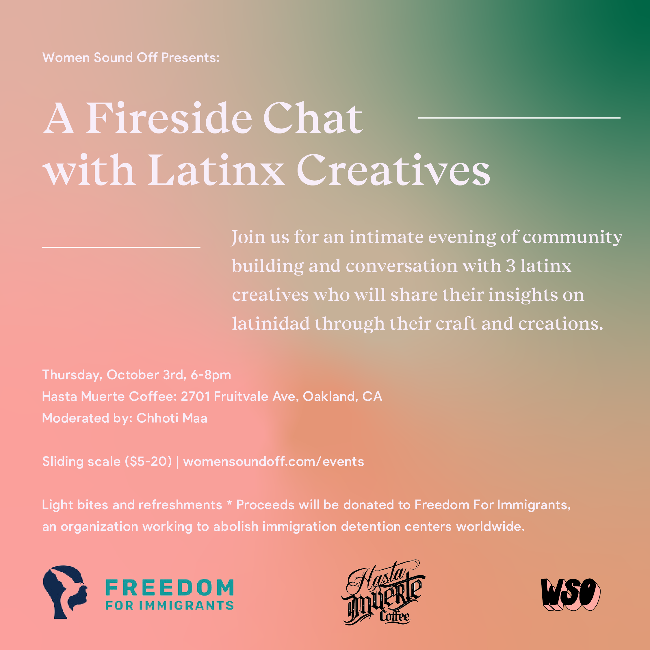 WSO Presents: A Fireside Chat with Latinx Creatives