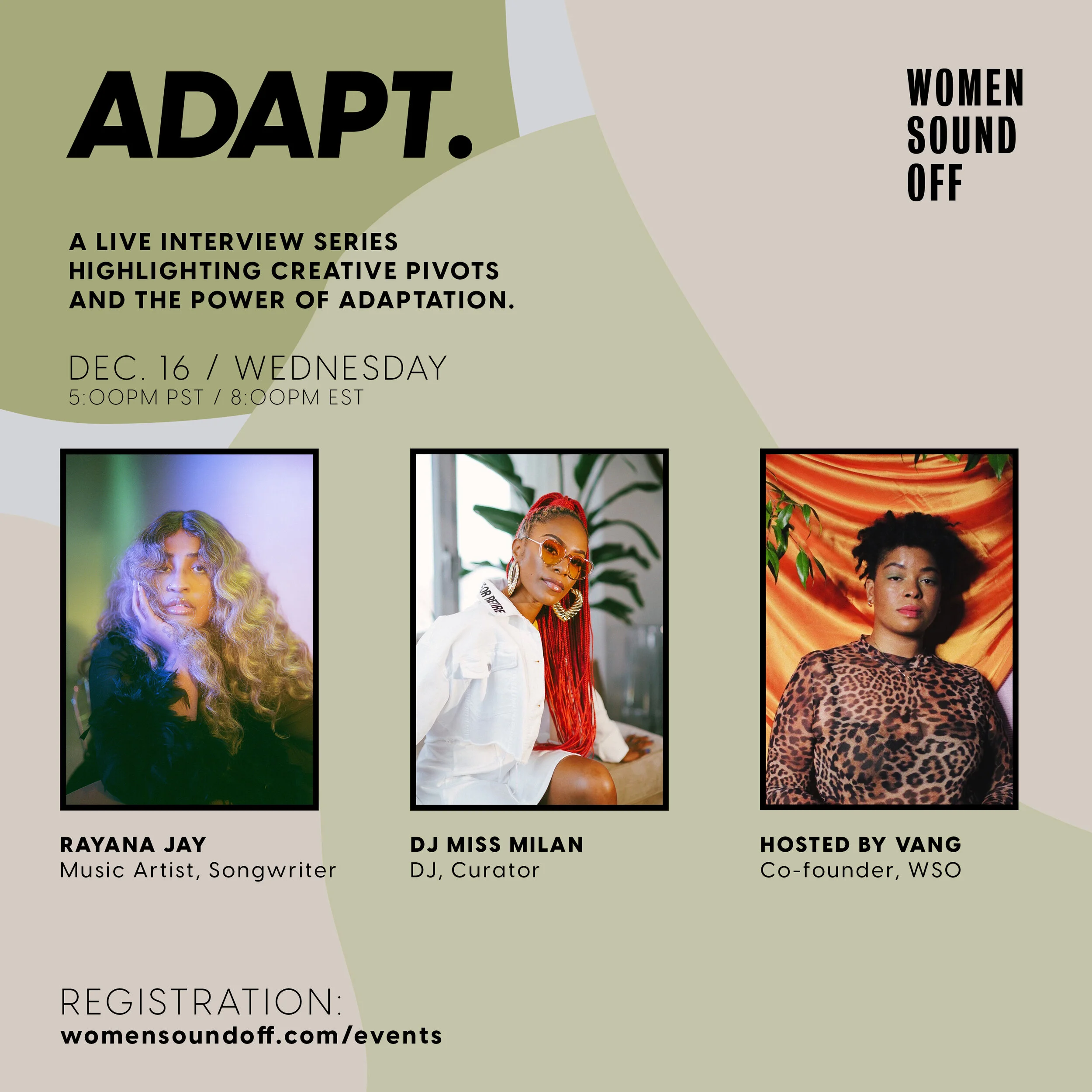 Women Sound Off: ADAPT w/ Rayana Jay &amp; DJ Miss Milan