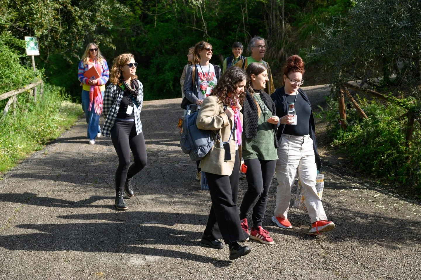 🧘&zwj;♀️ Morning Practices 

Day one, morning.
The first in-person gathering of EU RURAL-ART partners begins at @larboretoteatrodimora &mdash; starting from the body.

An activation led by @collettivo_cinetico sets the tone &mdash; a way to enter th