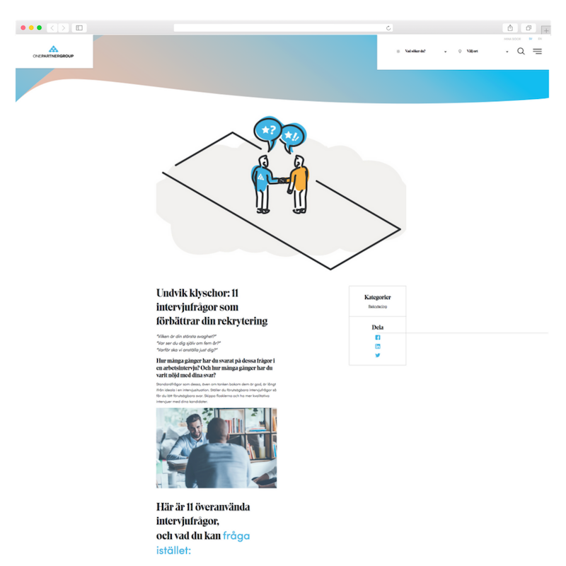 One partner Group copy content