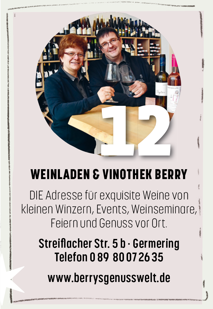12.12. – Weinladen & Vinothek Berry in Germering