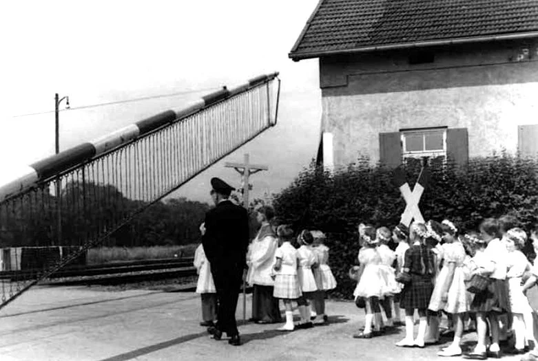 Der Bahnübergang in Puchheim