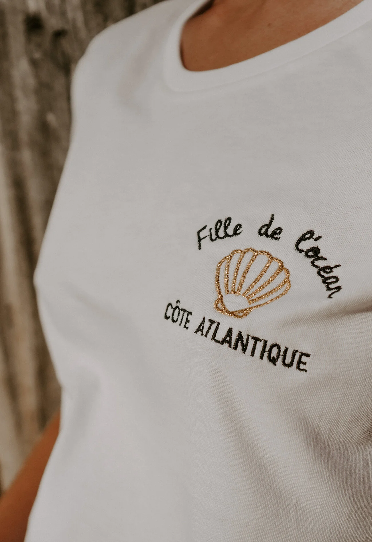 T-shirt Vintage Blanc GOTOFREE - 100% Coton - Taille Unique - Neuf Avec Étiquettes - Style Unisexe