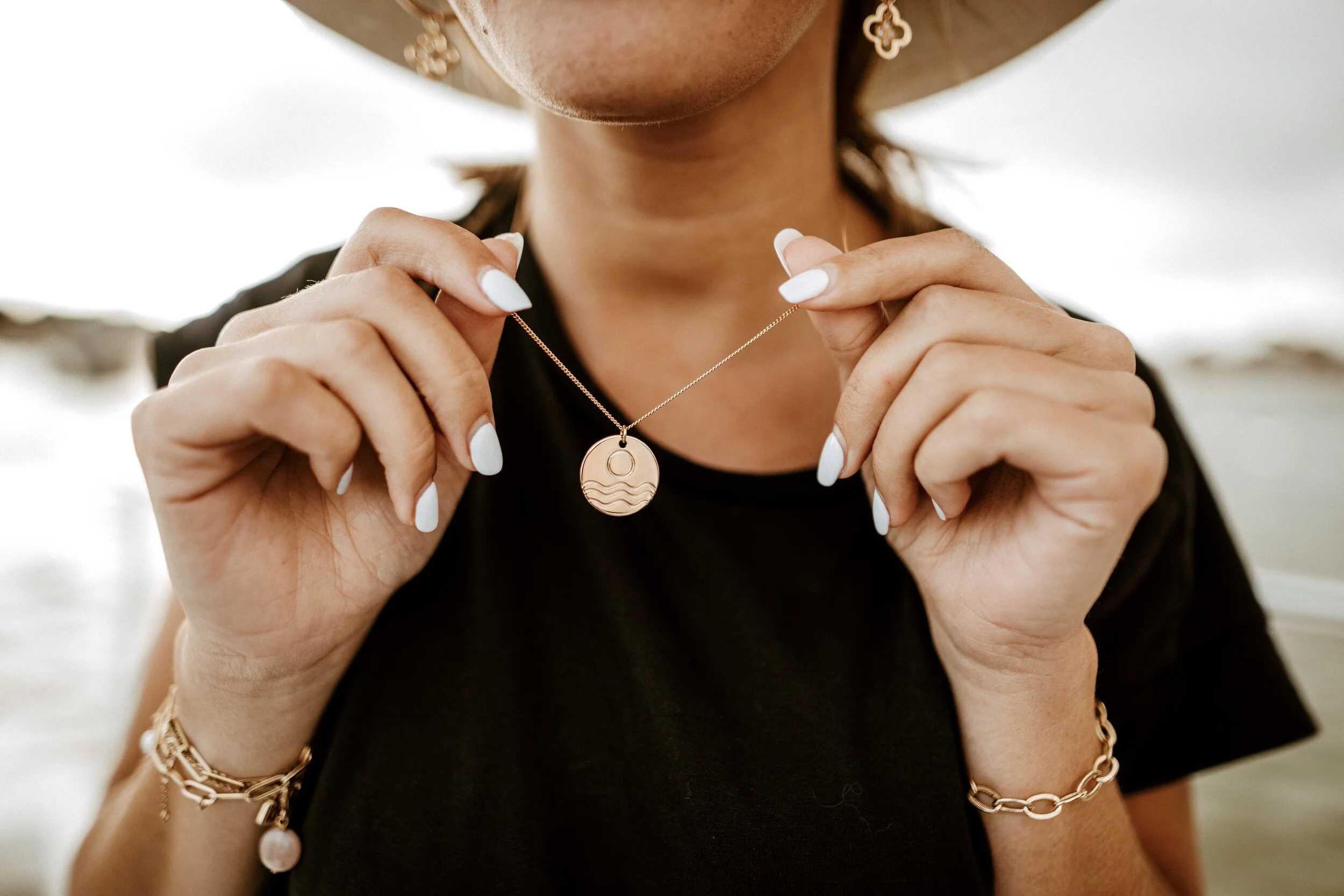 COLLIER MÉDAILLE SUN