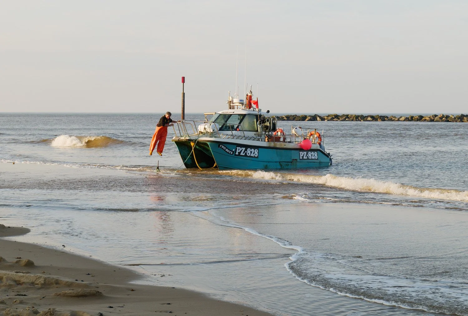  Fishing Sea Palling, Norfolk. 