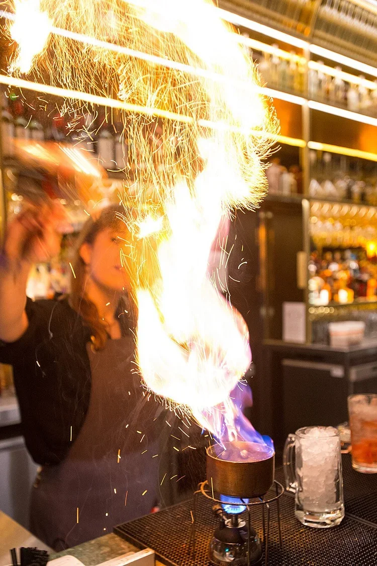  Cocktail making, The Alchemist. 
