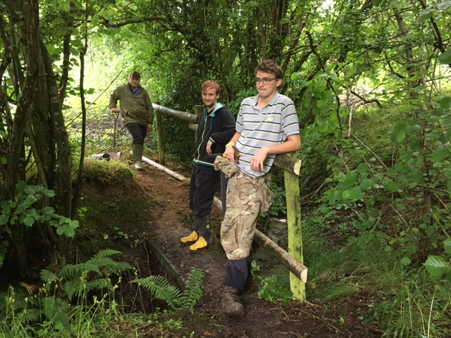 From foreground to background - Jack, Kieron and Jay.