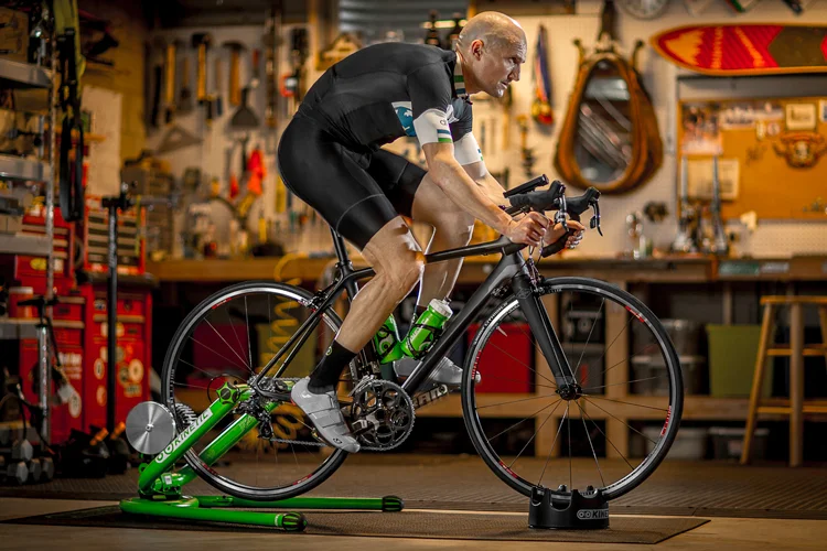using a bike trainer