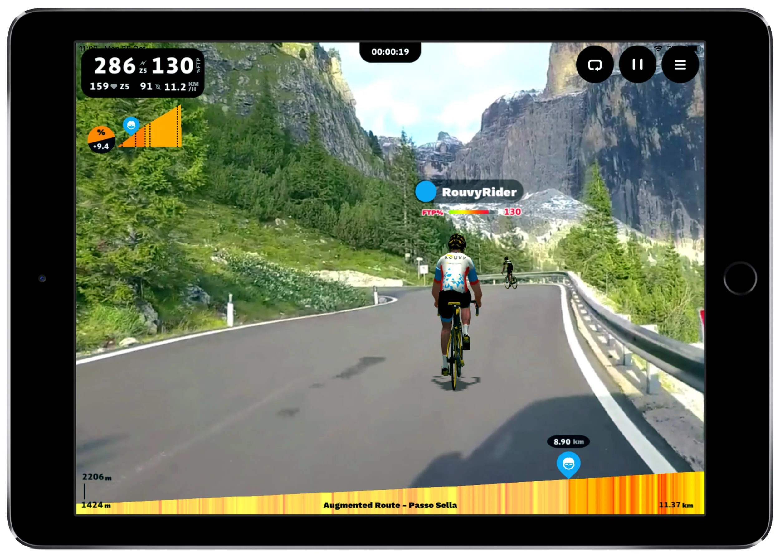 rouvy cadence sensor