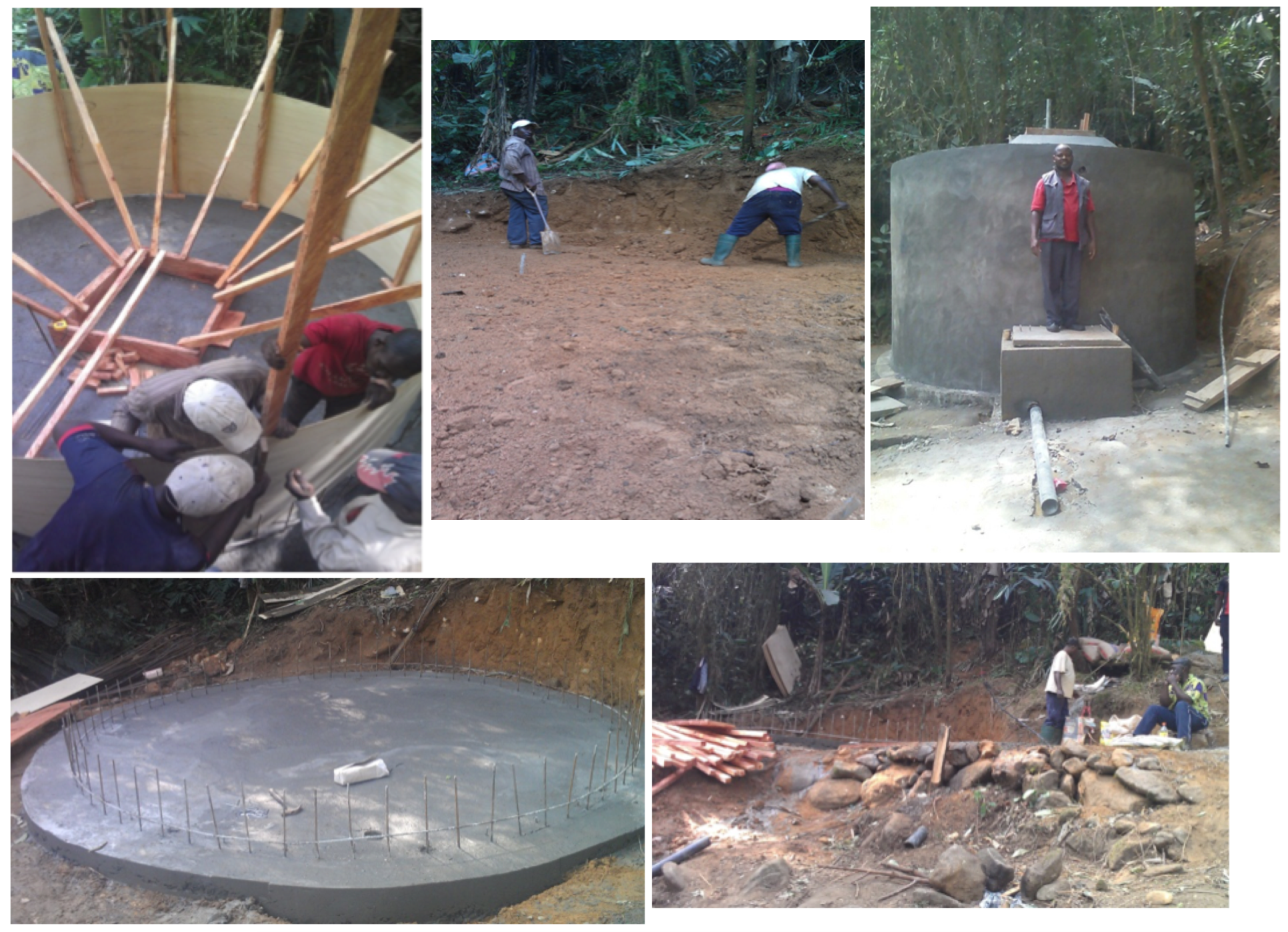 Excavation, foundation, framing and finished tank !