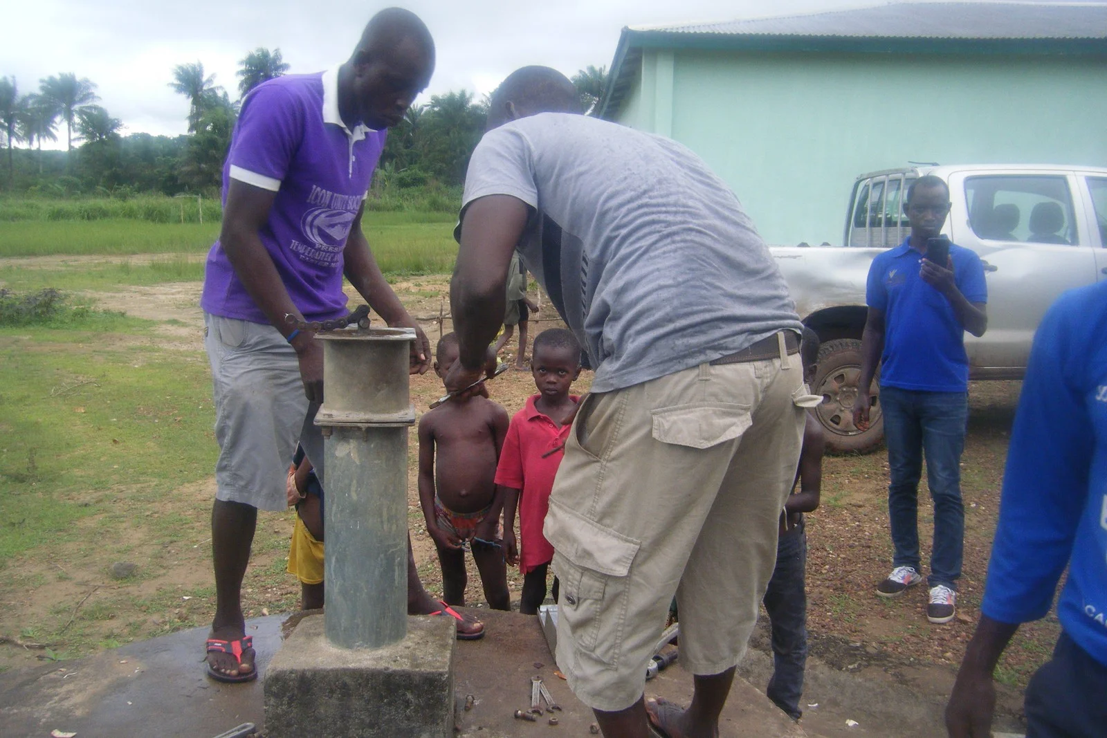 Dismantling Water Well Pump at the Primary School in Katick in preparation for Rehabilitation (2).jpg
