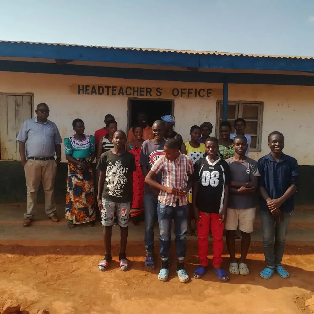 Happy scholarship recipients in Geisha, Mzuzu, Malawi