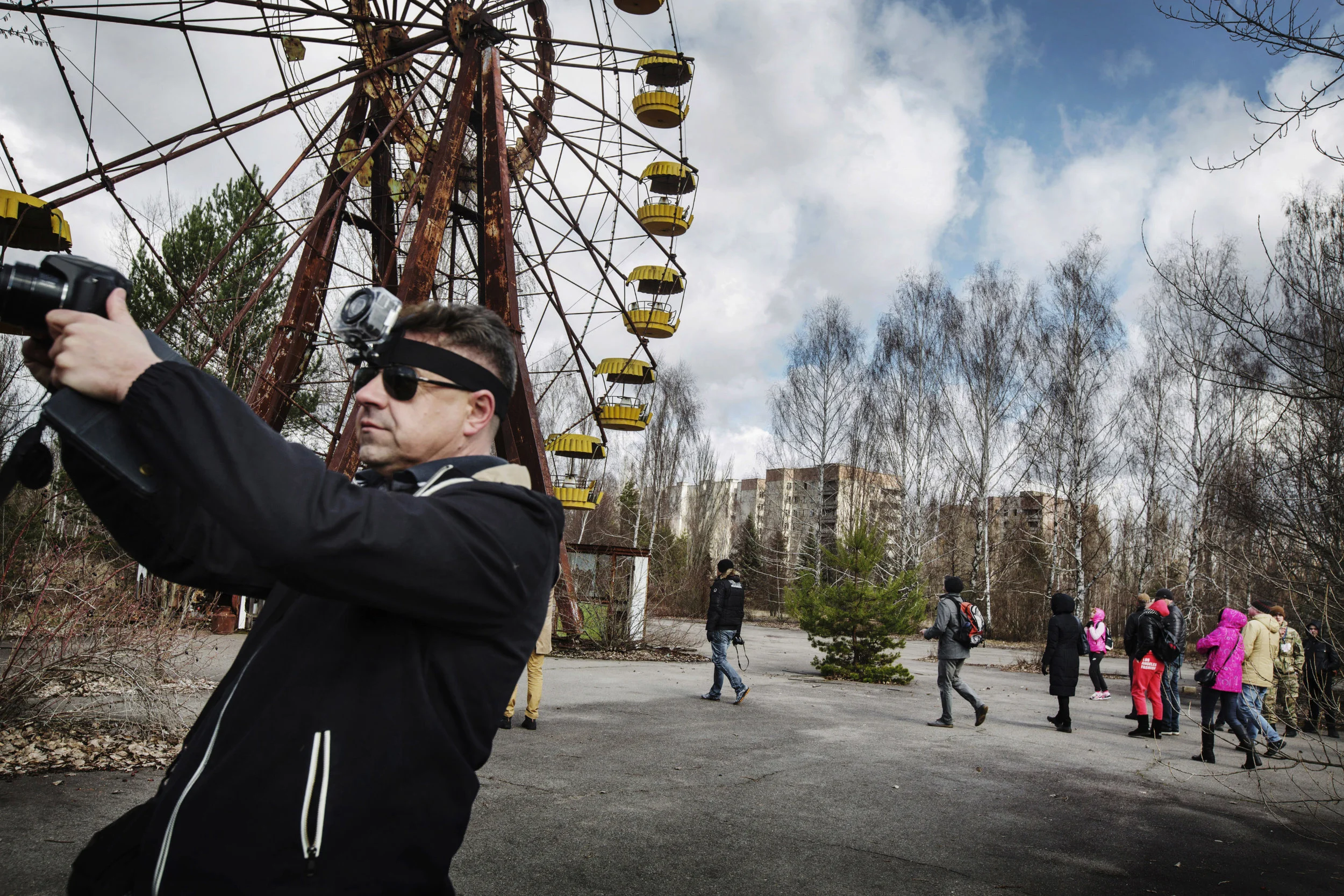 Today Pripyat has been turned into a tourist attraction. Bus trips are arranged and groups are being taken around by guides.