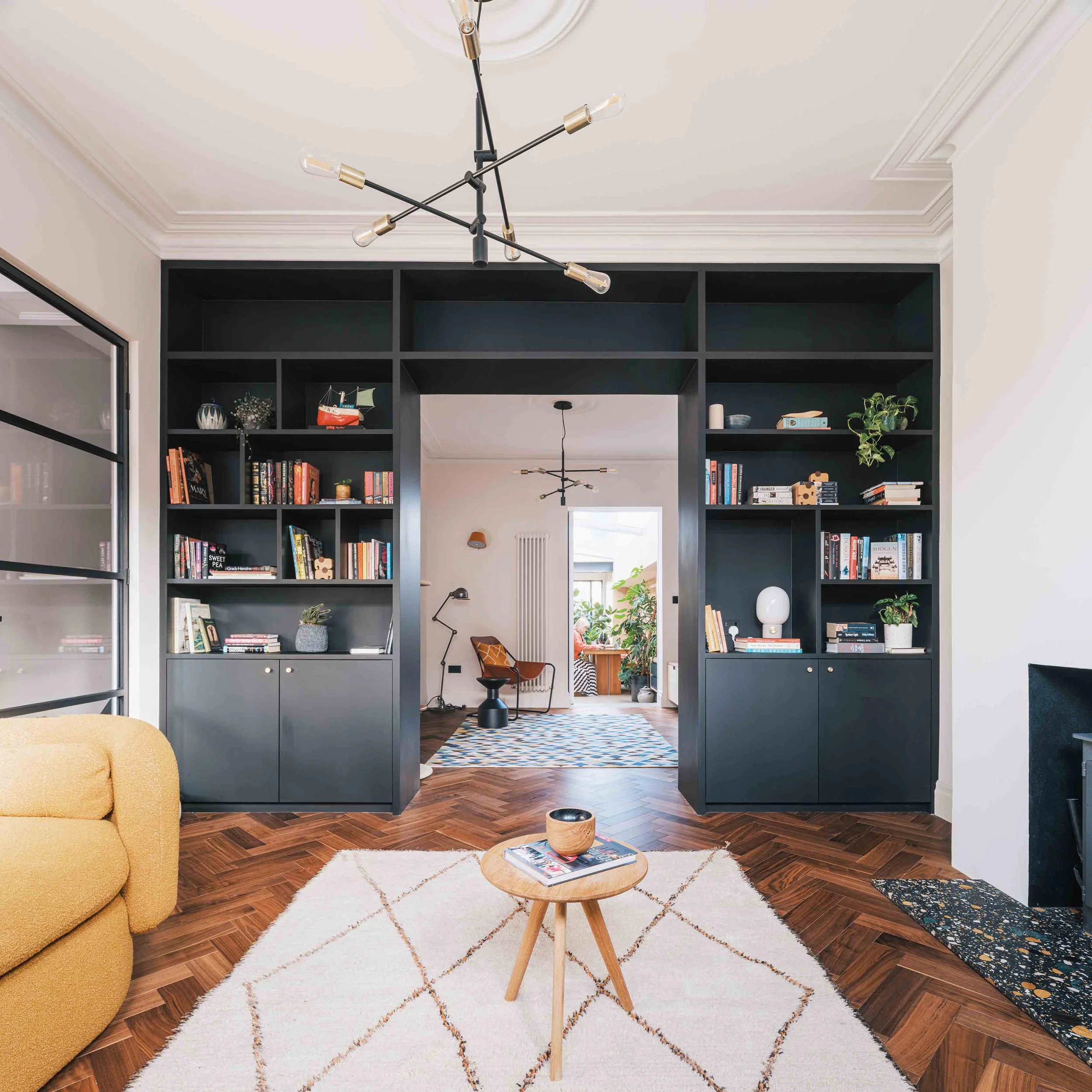 Bespoke shelving and curated interiors