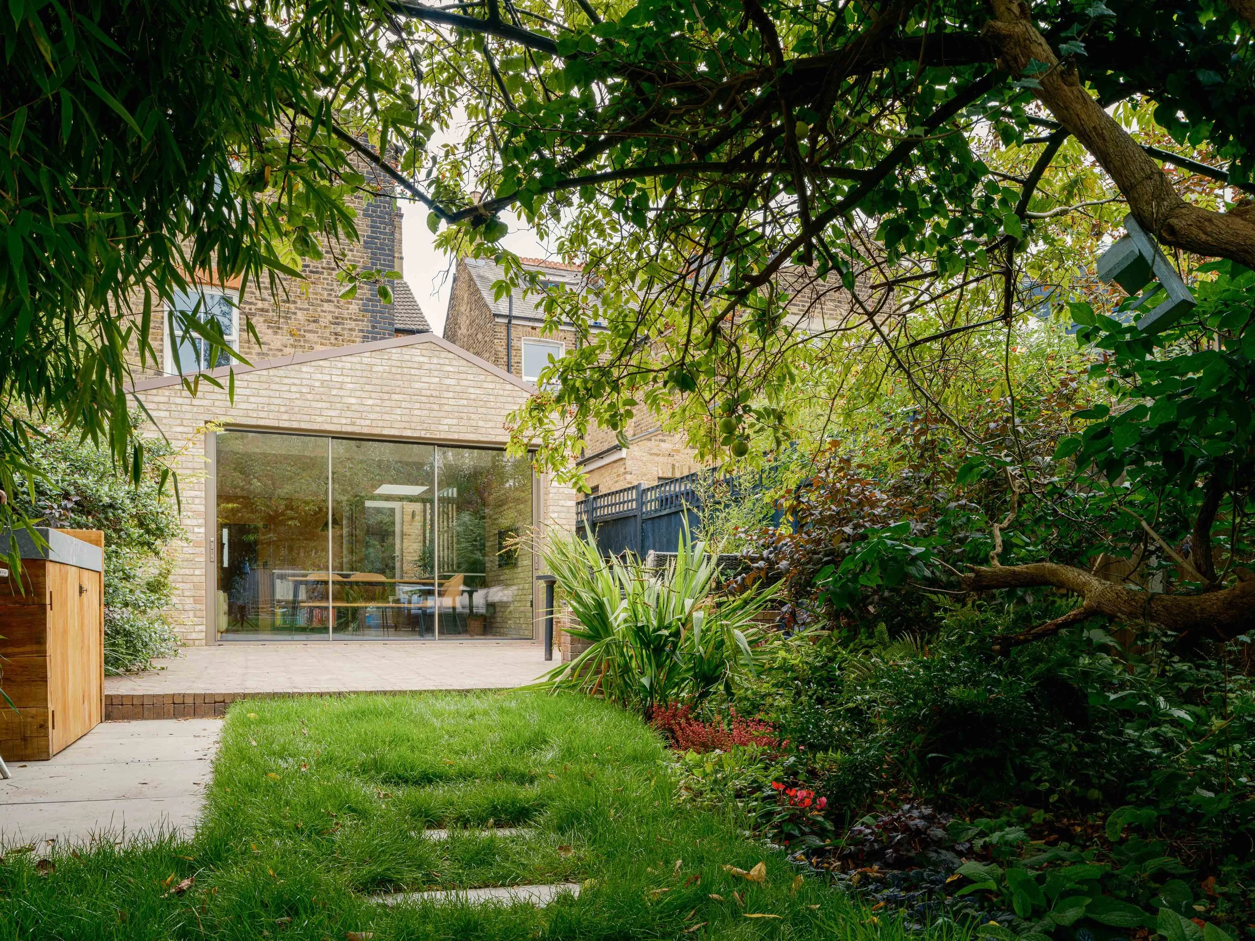 Pitched roof rear extension to Victorian home