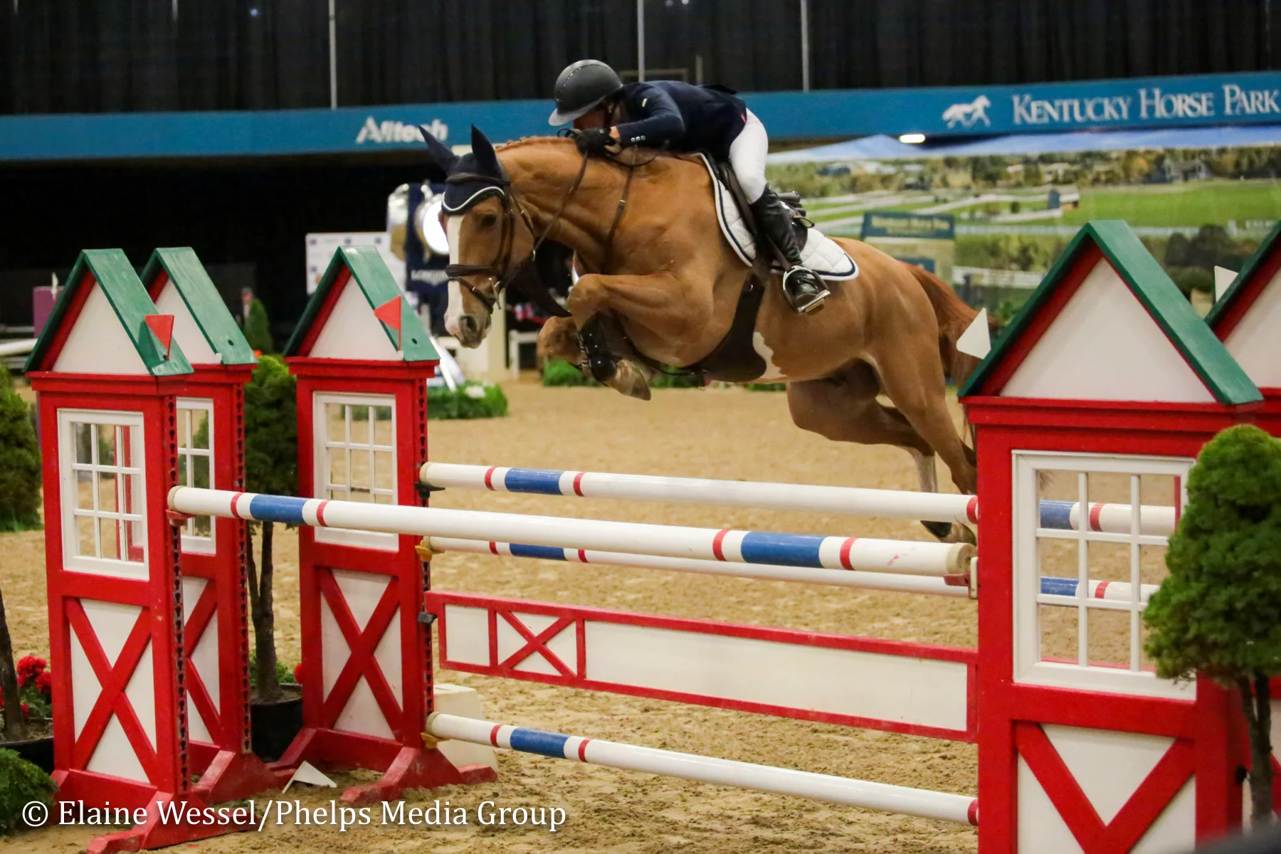 Molly Ashe Cawley and Picobello Choppin PC at the 2018 National Horse Show.