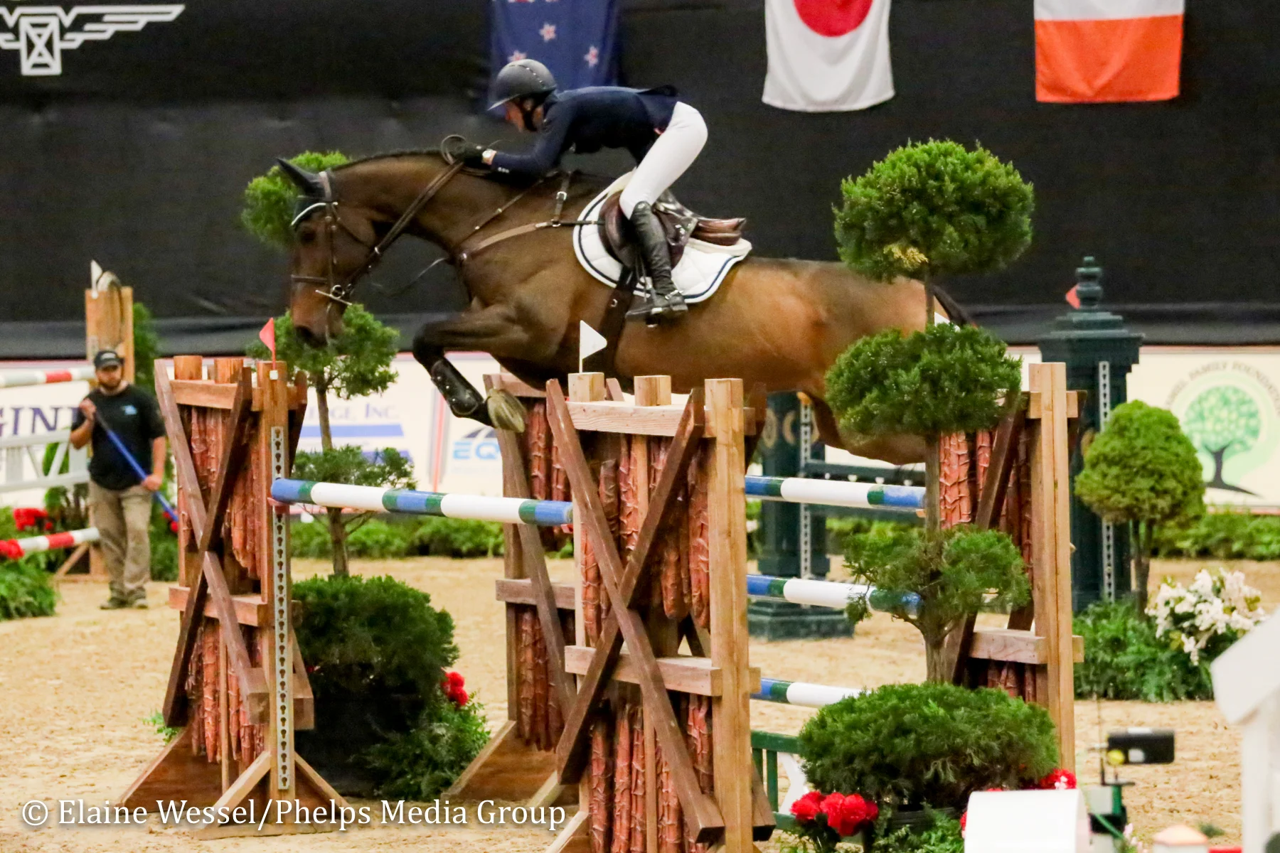 Molly Ashe Cawley and Cat Ballou at the 2018 National Horse Show.