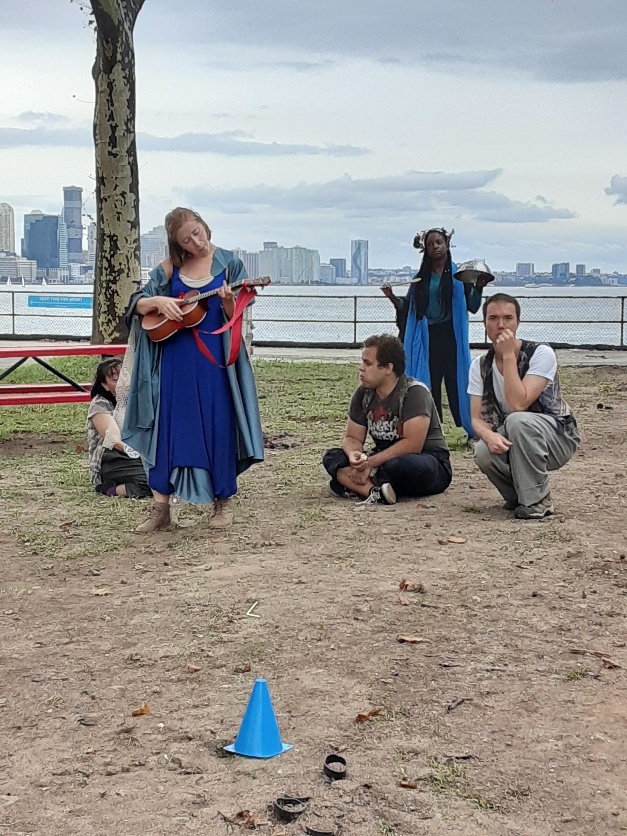  Emma Copp, Luis Feleciano, Leica Lucien, and  Jonathan Wong Frye in  This Sinking Island . 