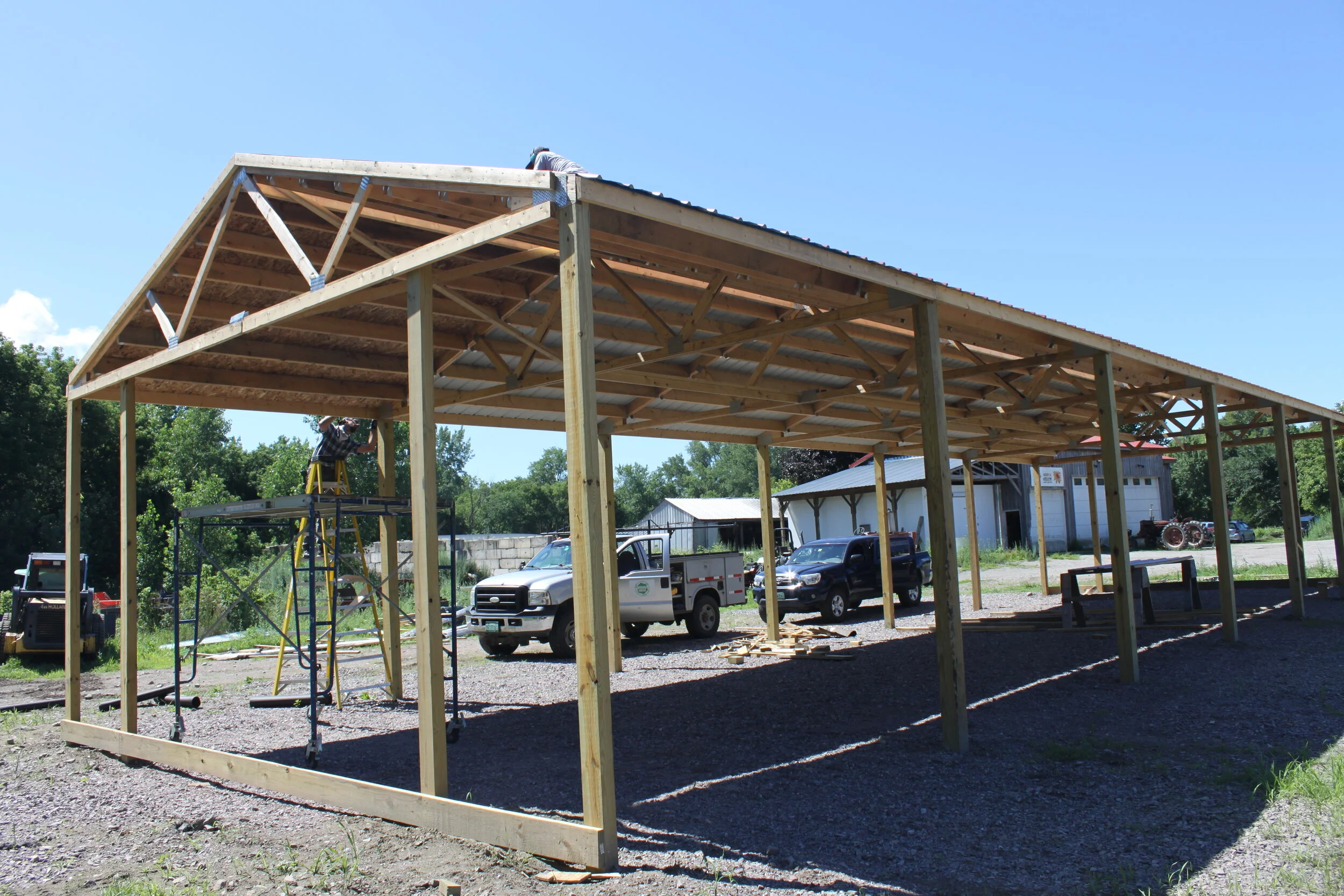 Pole Barn Development on Intervale Center's Campus