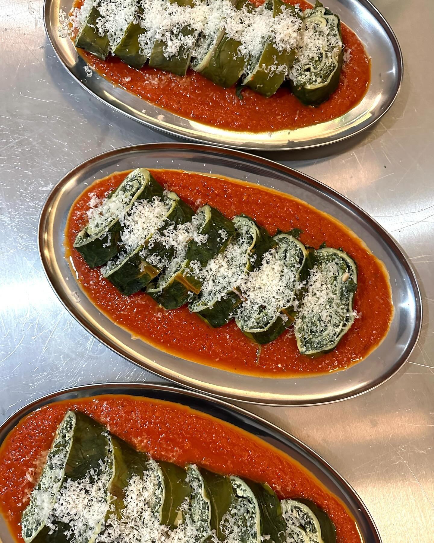 A fun evening with @thecollective.agency as always only remembering to take pics of the first courses

1. Spinach, ricotta and pine nut rotolo with tomato sauce 
2. Cute little menus - zoom to read 
3. Rosemary &amp; sea salt focaccia and whipped wil