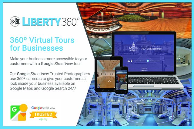 360&ordm; Virtual Tours are the best way to build trust with your customers who are looking for your business online. Liberty360&ordm; is a StreetView Trusted agency -- meaning we can get your business online with beautiful 360&ordm; photos. 
Immersi