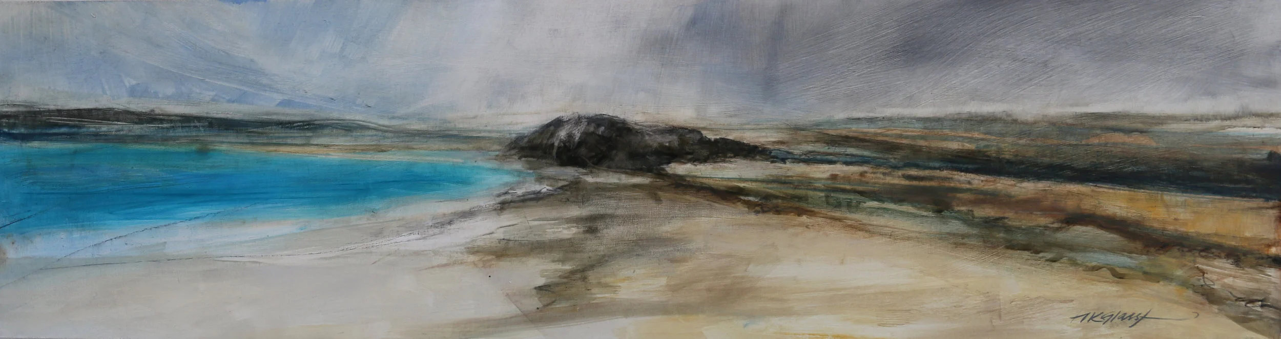 Meeting Place • Oil on Board • Sold