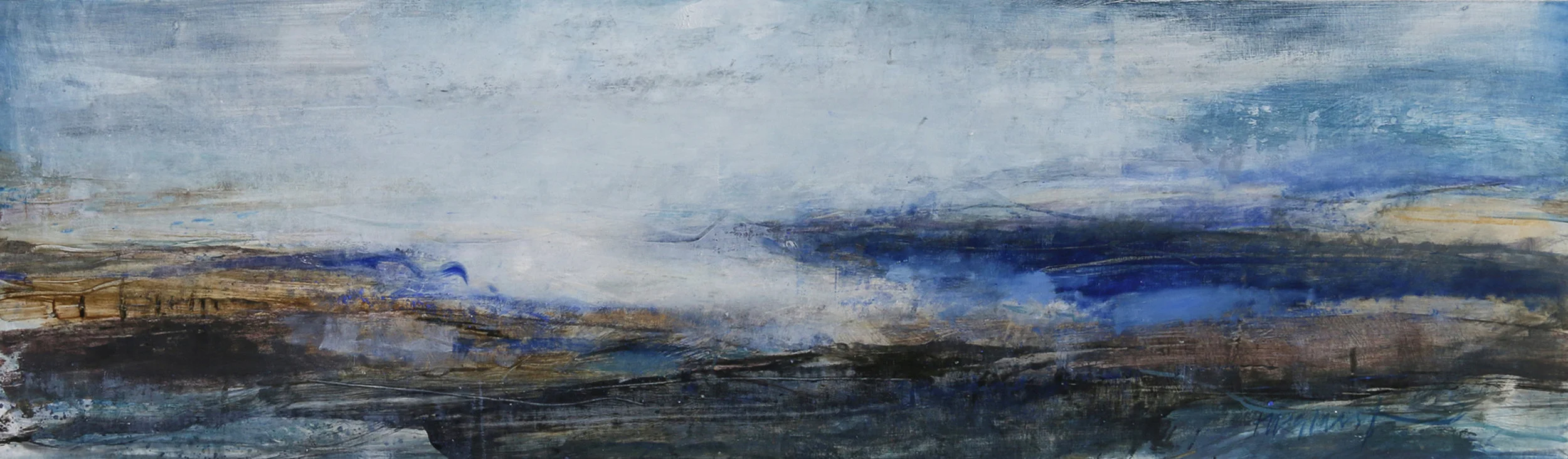 Between Worlds • Oil on Board • 35x122cm • Sold