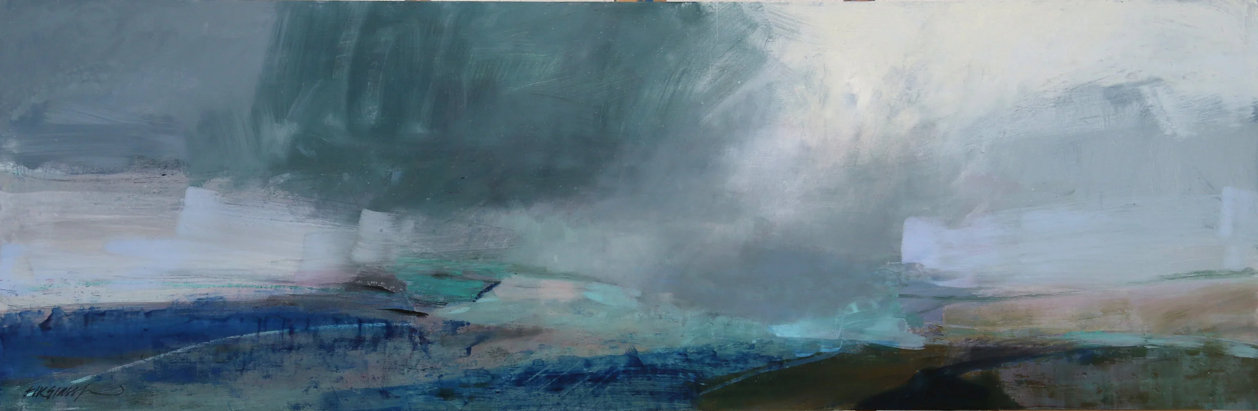 Passenger II • Oil on Board • 36x122cm • Sold