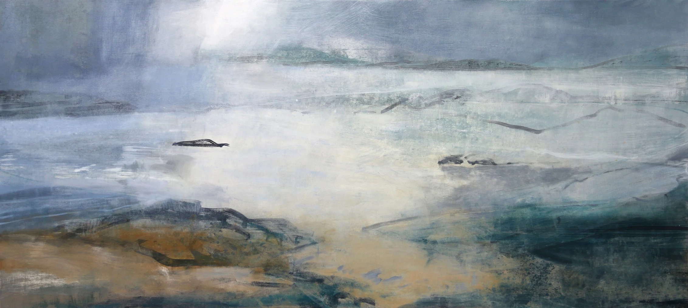 World Within World • Oil on Board • 48x122cm • Sold