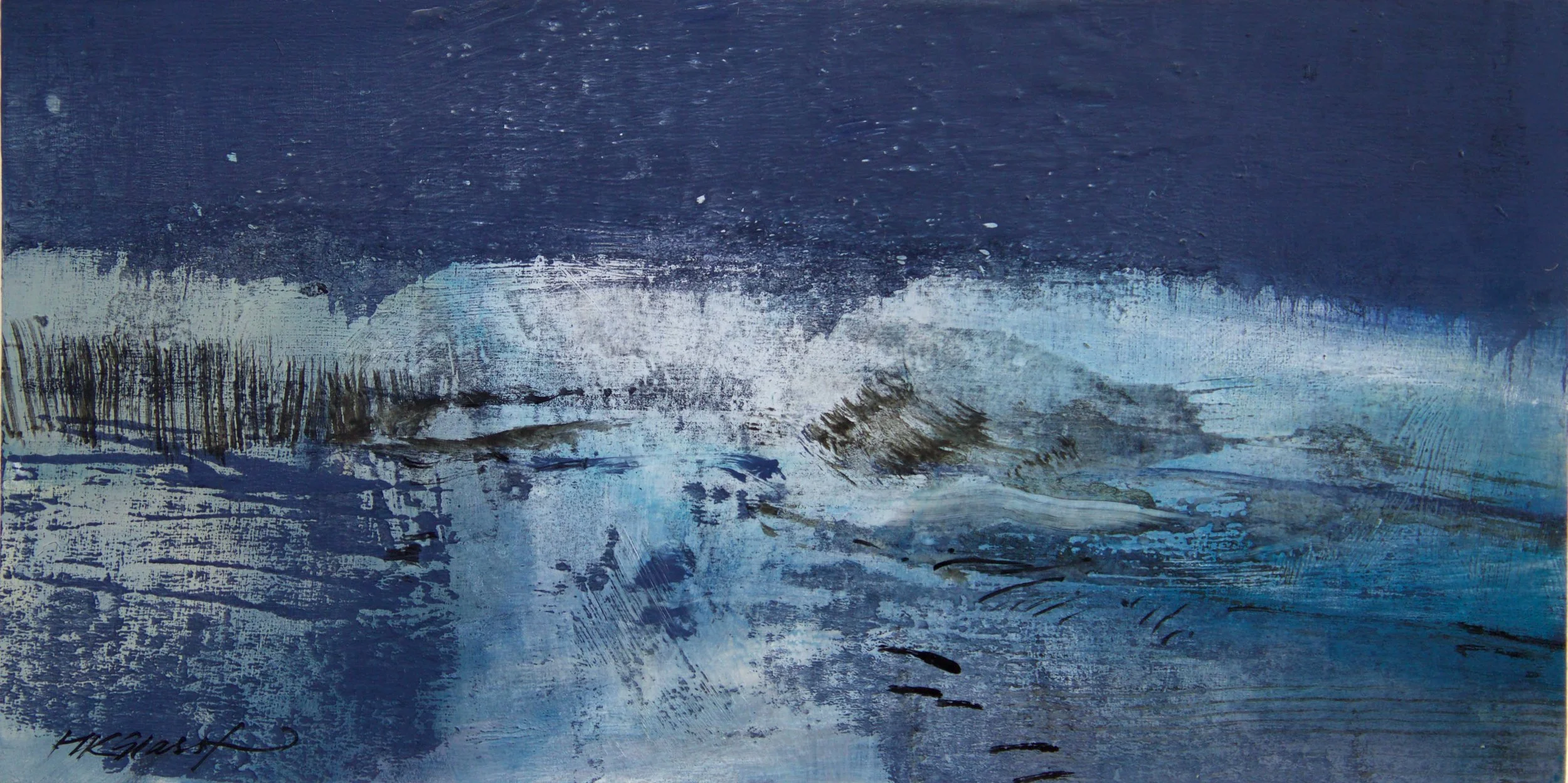 Beguiled • Oil on Board • 20x39cm • Enquire