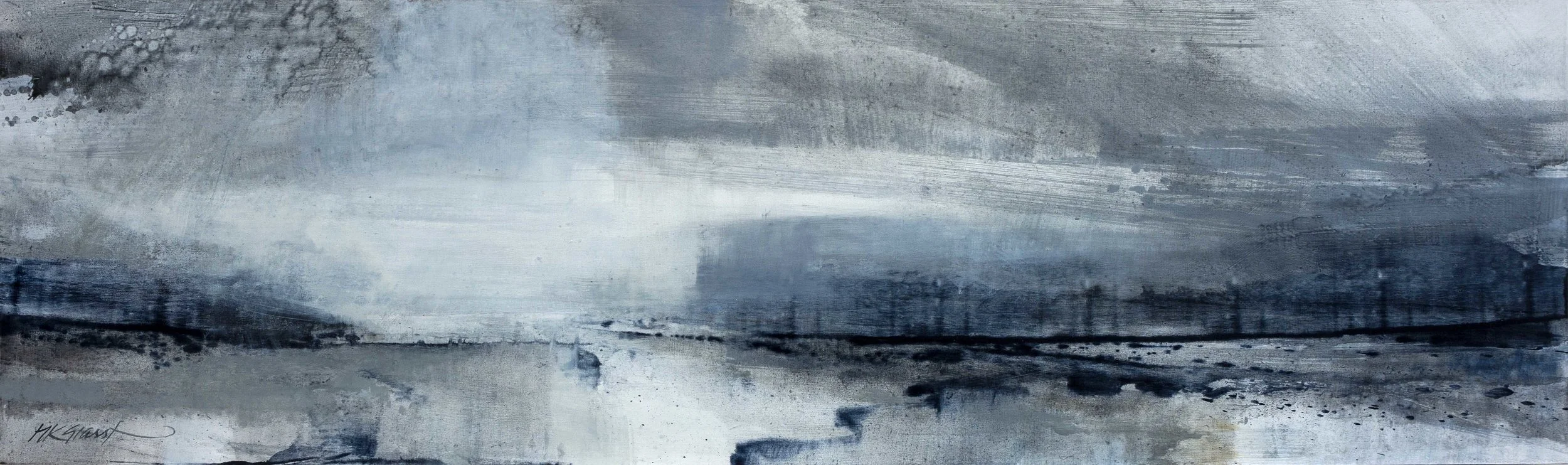 Echo • Oil on Board • 38x122cm • Sold