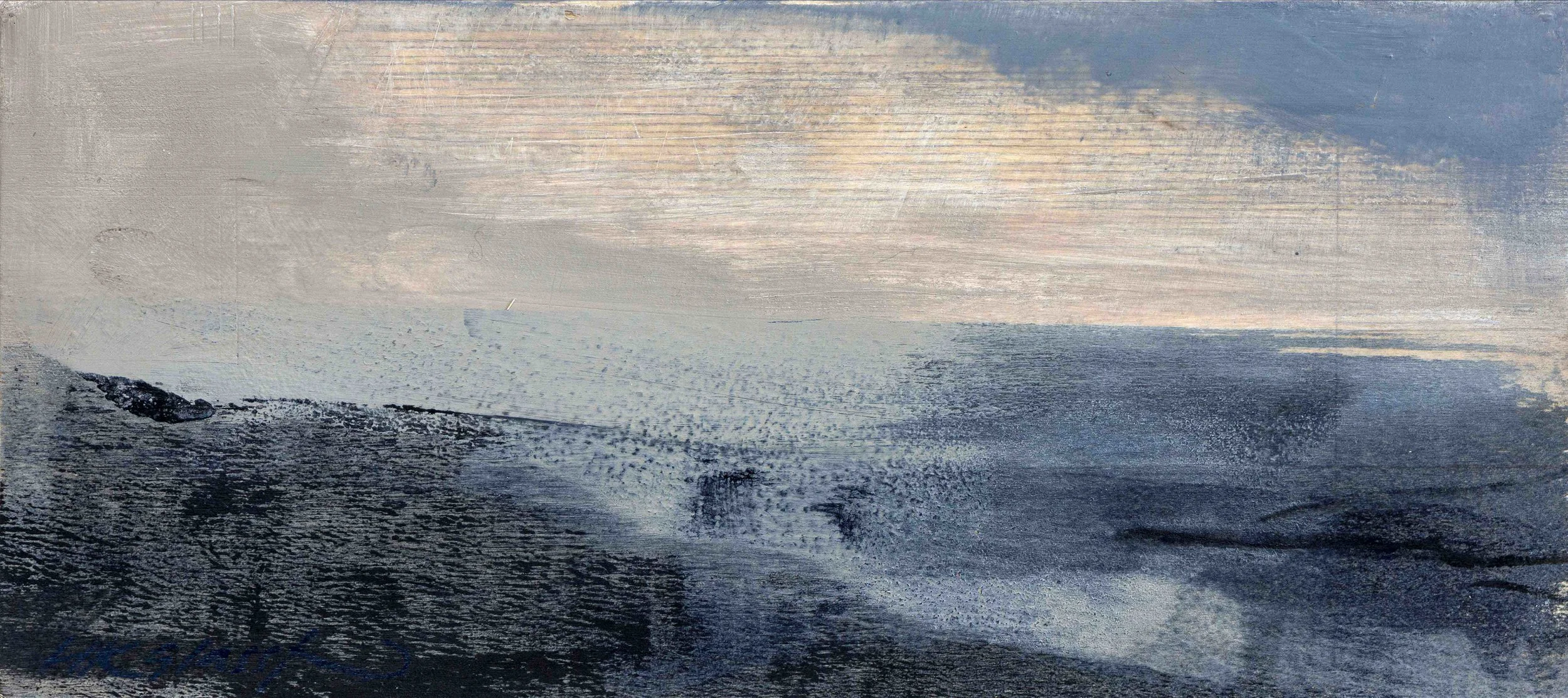 Cast Away II • Oil on Board • 12x27cm • Sold