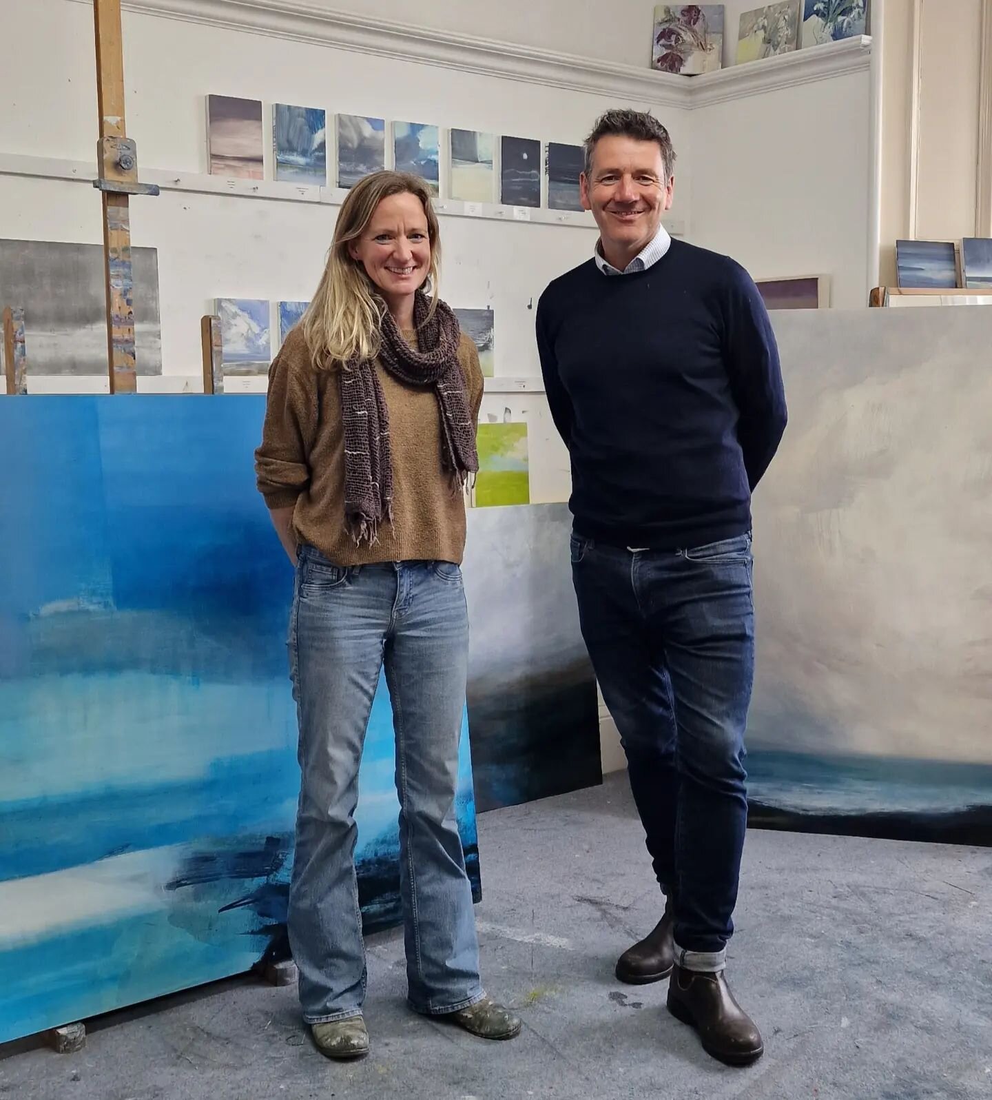 It was a pleasure to meet and be interviewed today by Dougie Vipond and Ruth Sanderson for a forthcoming BBC radio 4 programme about how the Tay Estuary has influenced  artists both historically and up to the present day. It was such a privilege to b