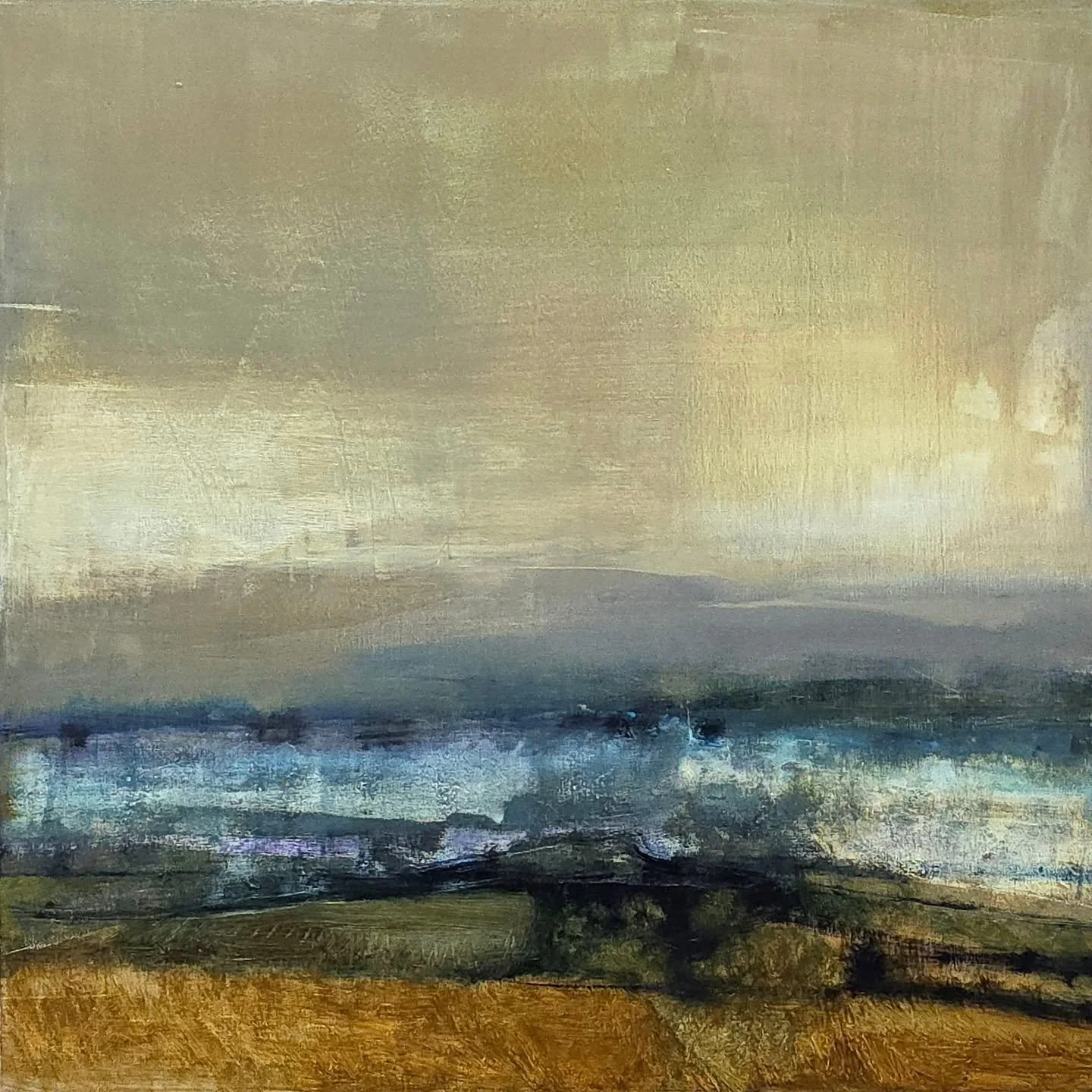 Thinking about the North again.
I never really know how paintings will turn out. I've learned that expectations can ruin a painting and it isn't until you finally let go that the painting will have it's say in the matter. The painting is always right