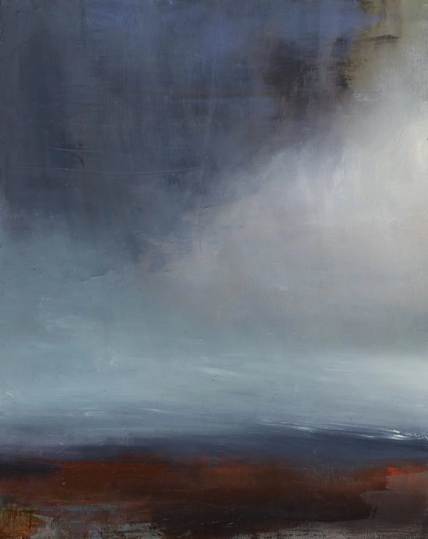 Thinking ahead to September now the grey skies have returned. 
Paintings from the archive 2022-2025 
Oil on Board 
Now in private collections