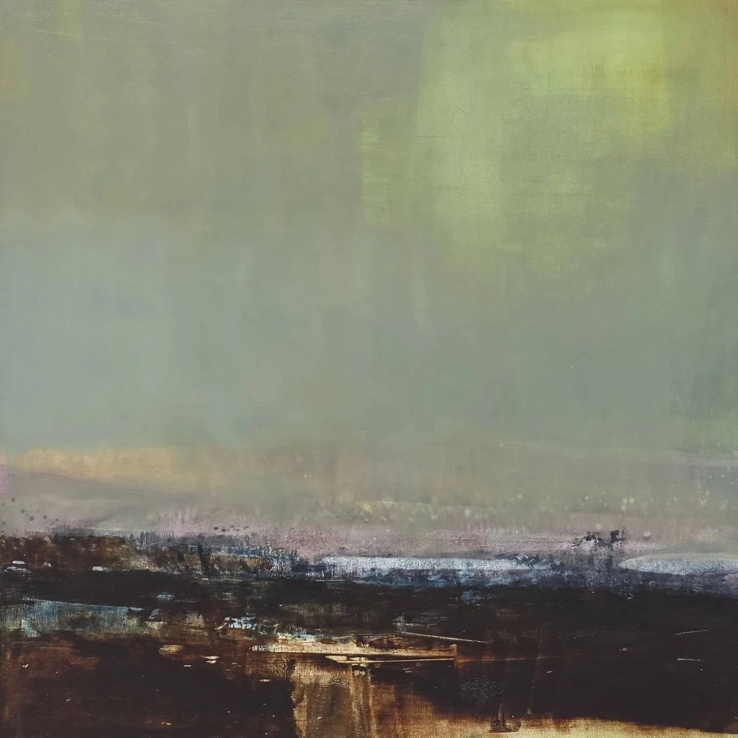Approaching Autumn 
New work appearing in the studio this week. 
Oil on Board
2026

#lightshift #seasons #lightinlandscape