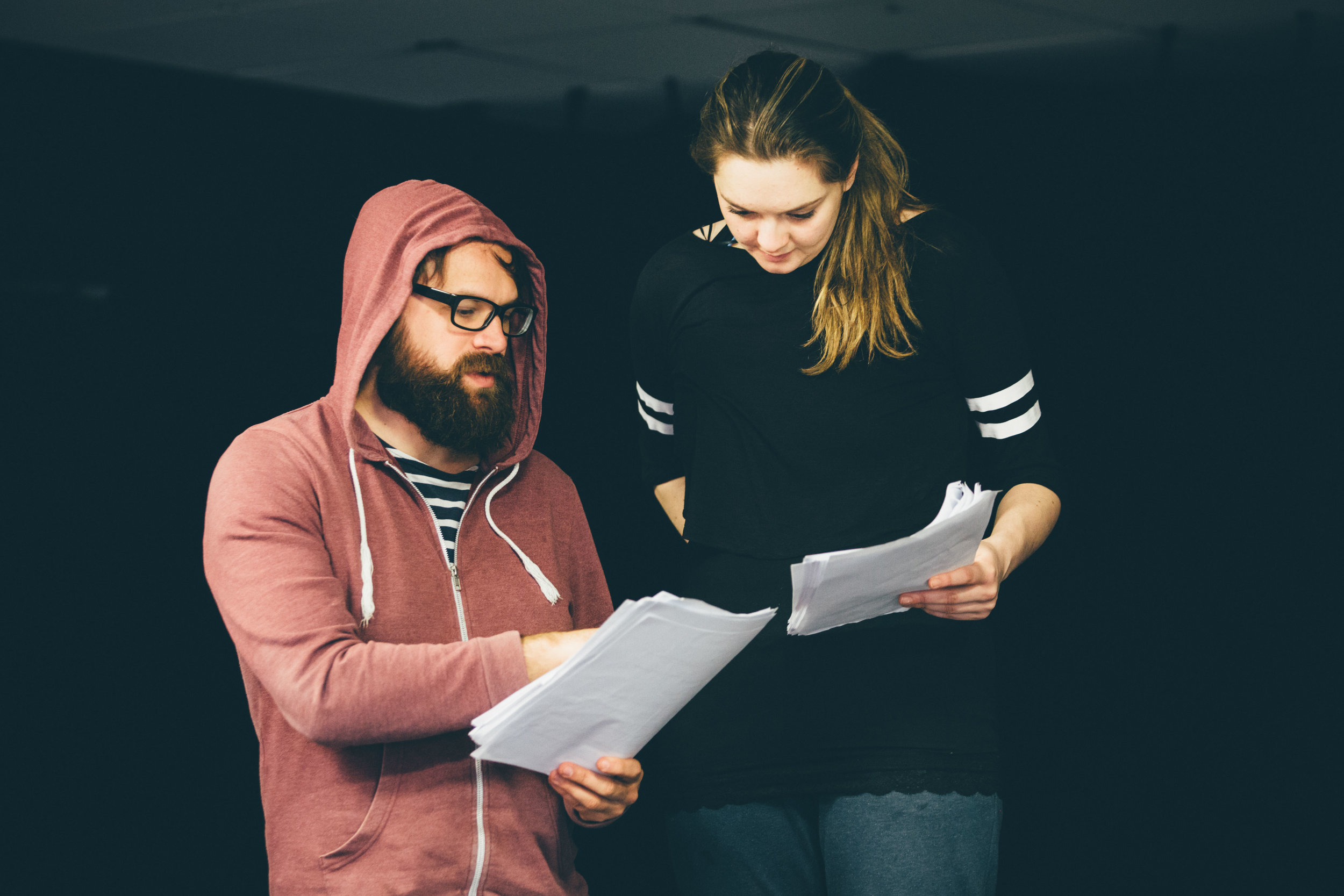 Working with Megan Pemberton (photo: Helen Murray)