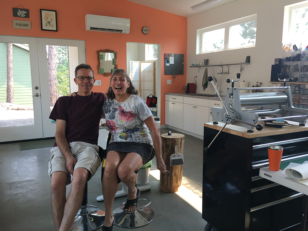 Happy campers in the brand new studio