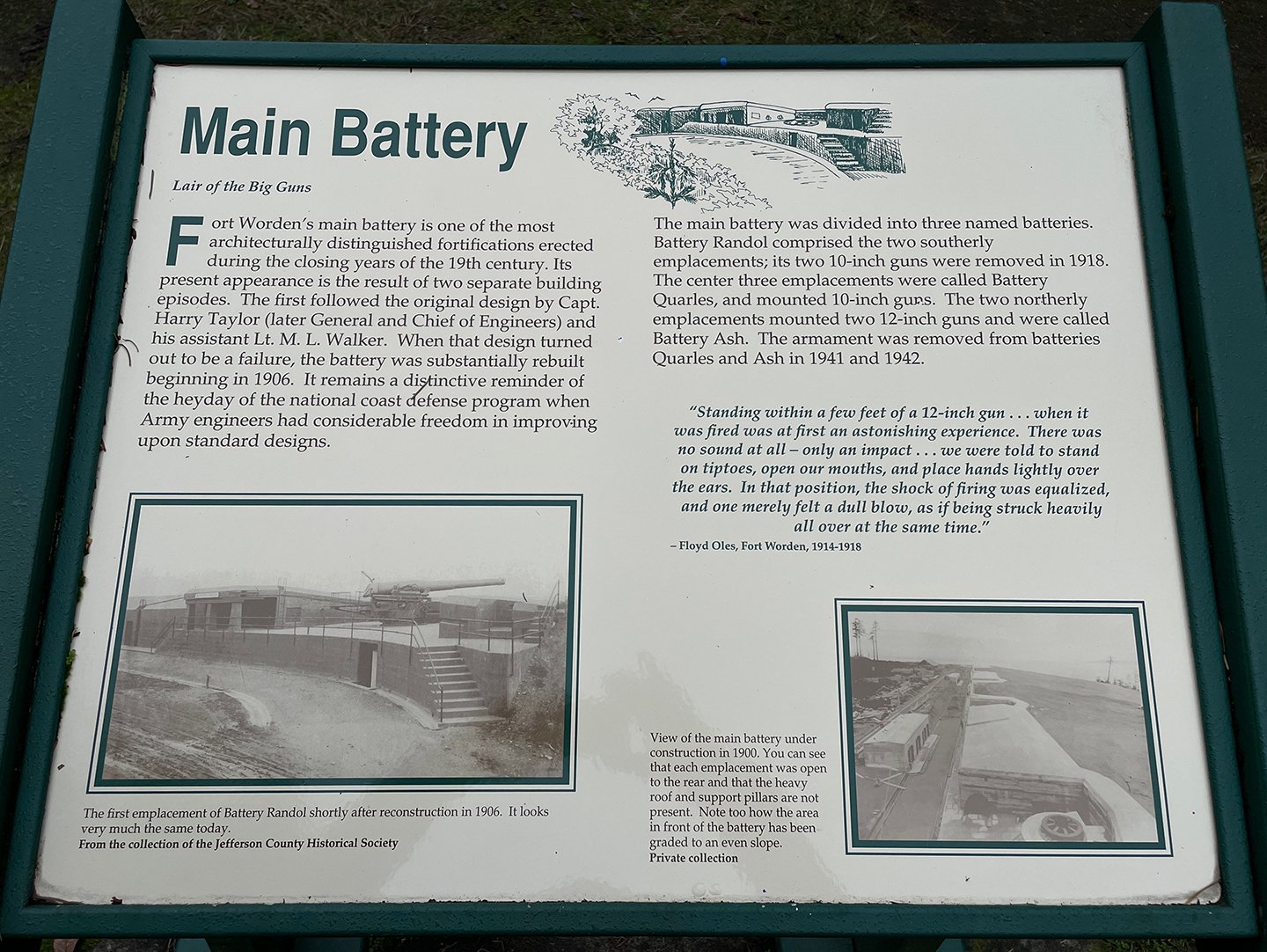    Interesting history plaques accompany the fort structures all around the park.   