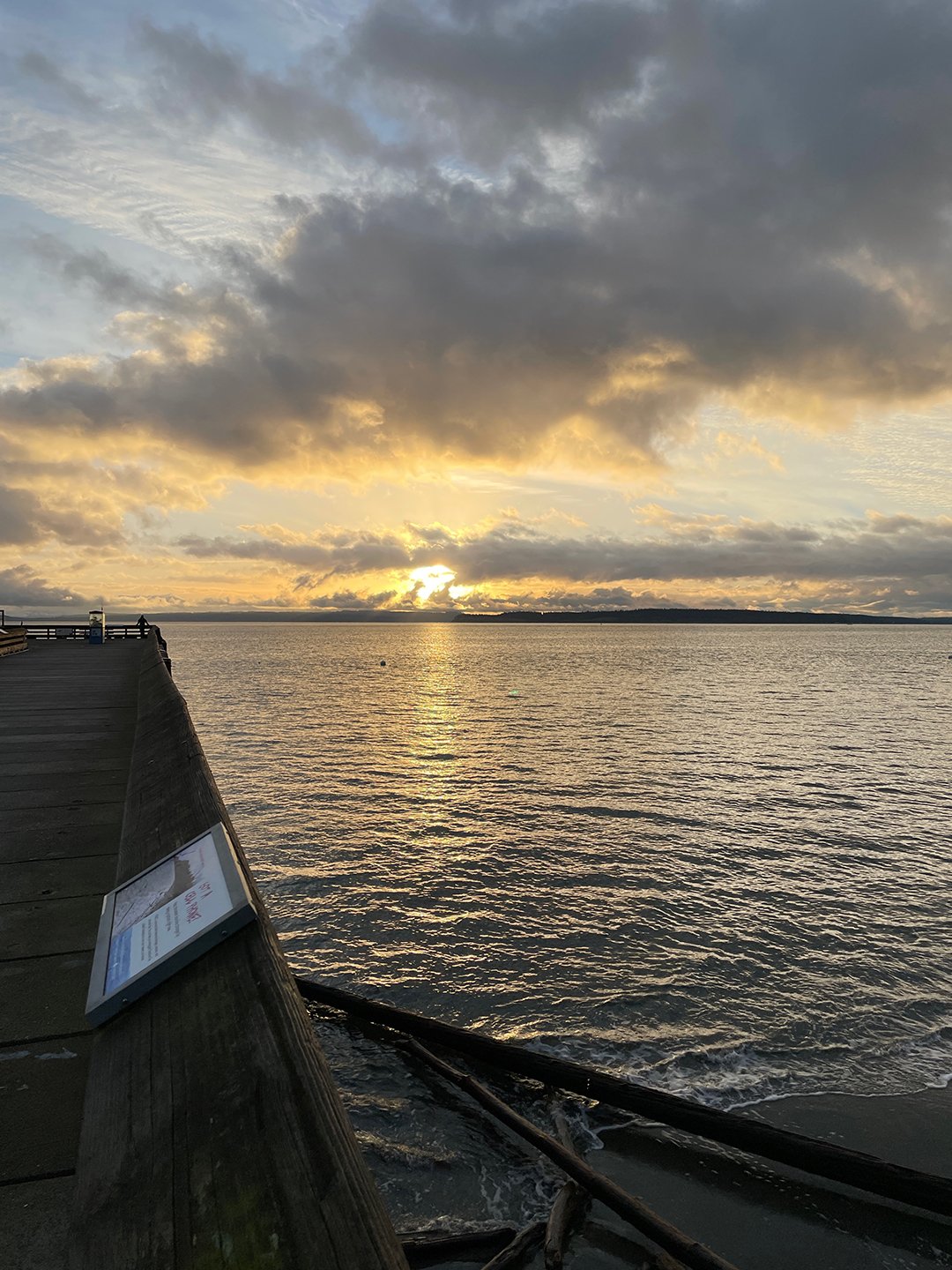    Sunday sunrise on the Salish Sea.   