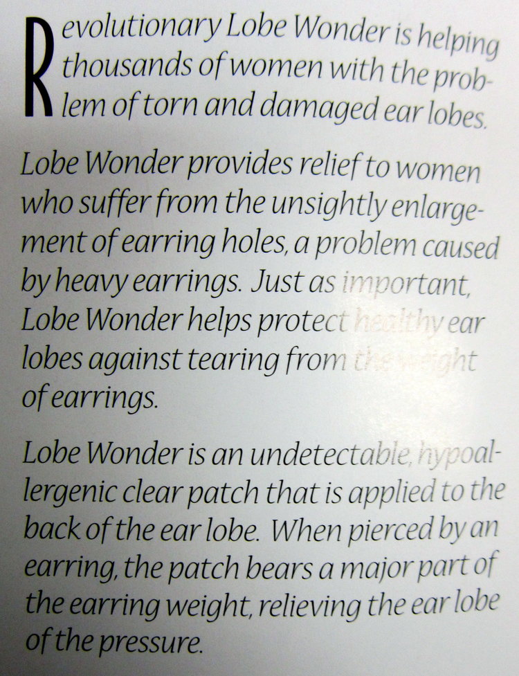 LOBE WONDER Earring Support Patches for Damaged Stretched and Torn