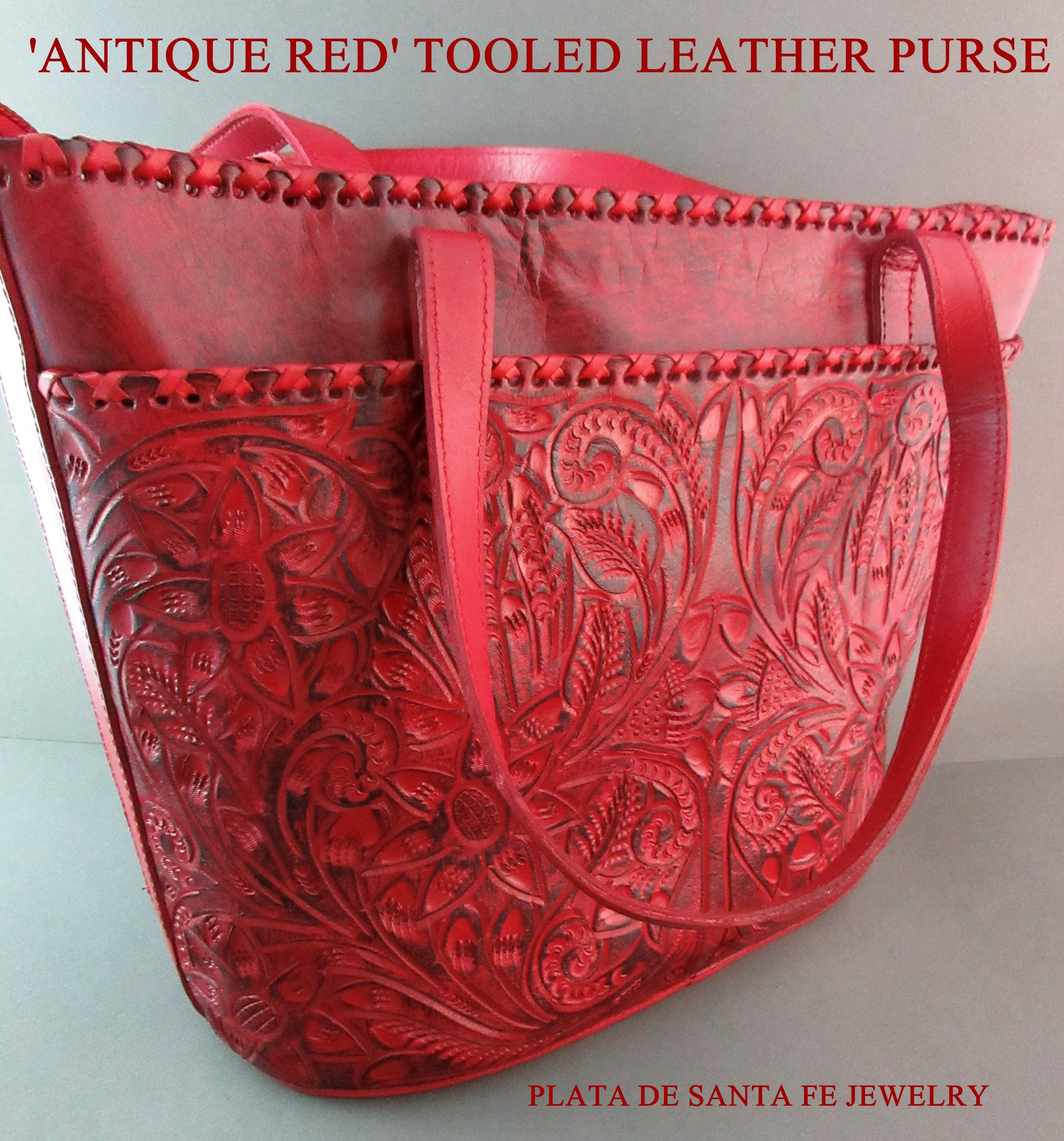 antique leather purses