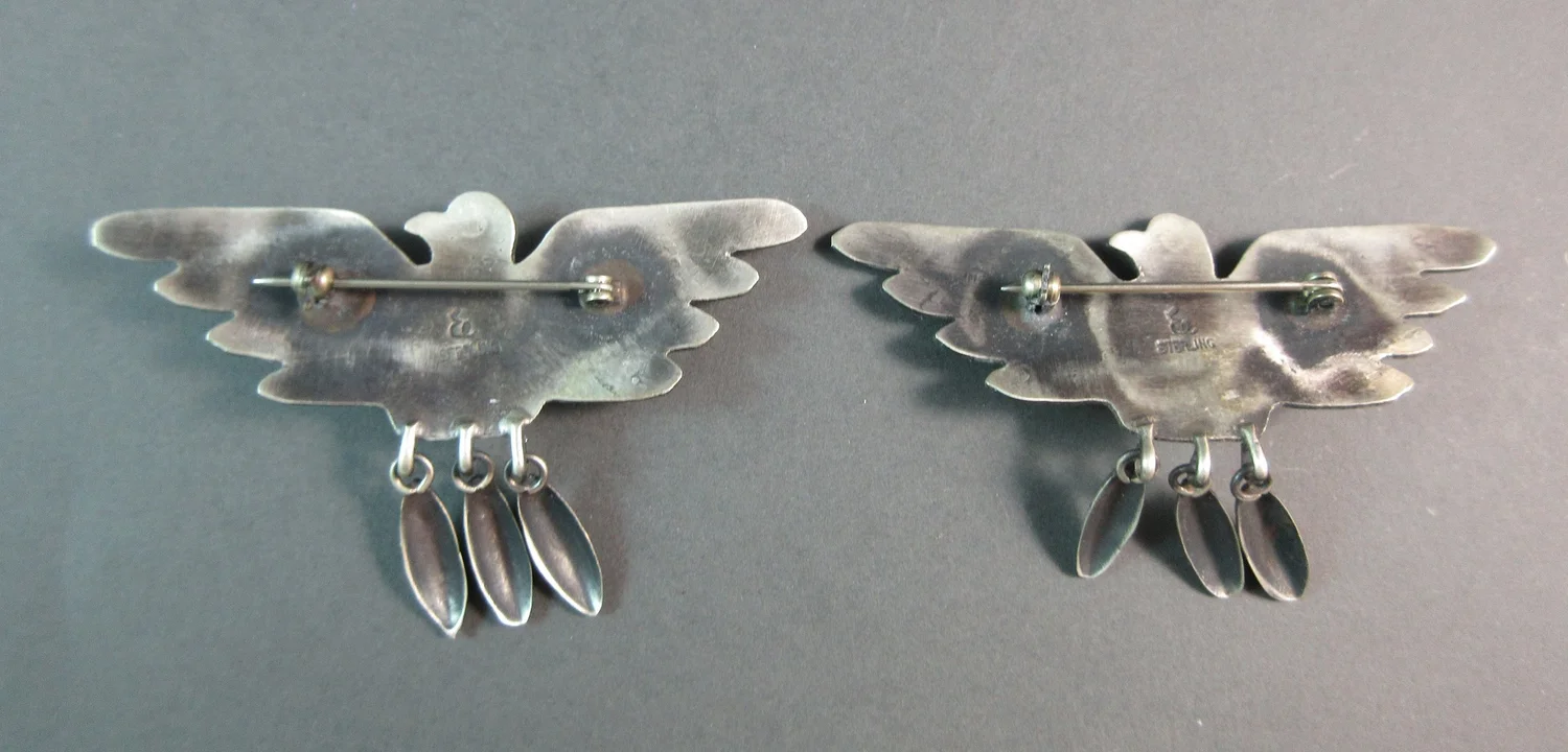 おたか　NAVAJO Etta Endito バーズアイ Plata de Santa Fe Jewelry
