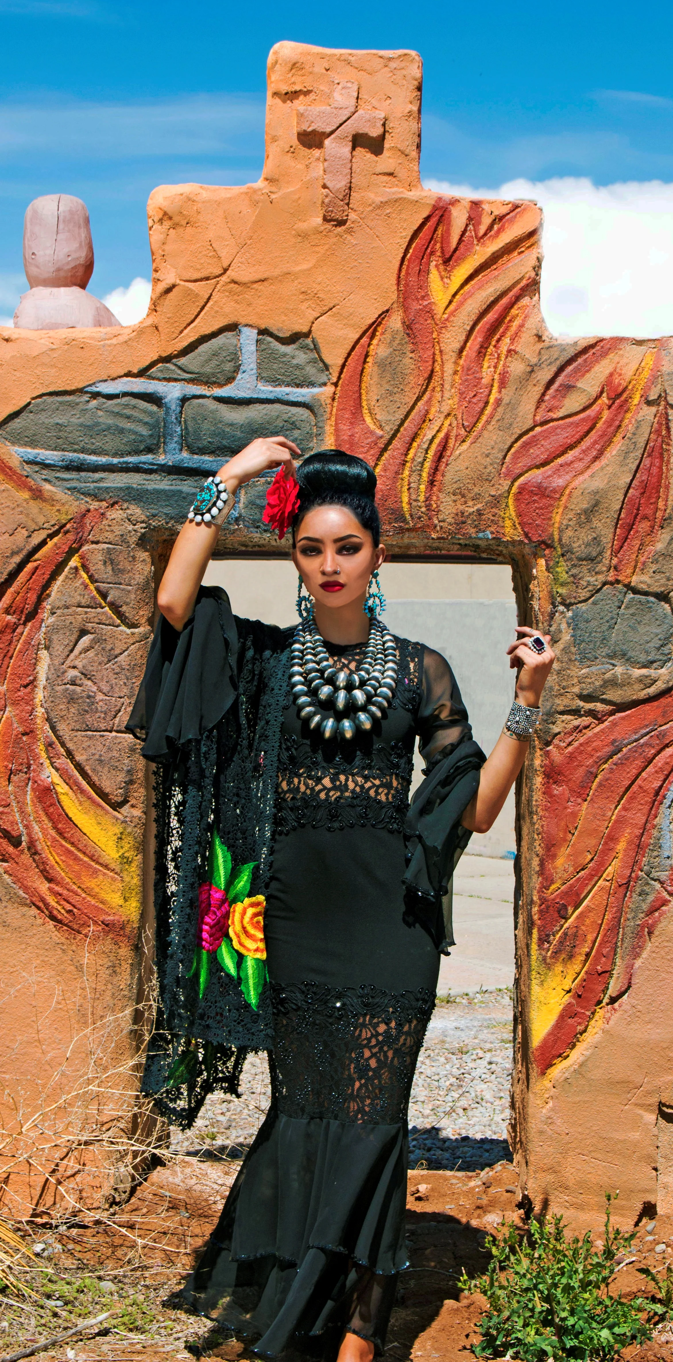 Model: Maddie Lamb~ Photos taken taken by: Golga Oscar at the IAIA Campus,Santa Fe,NM