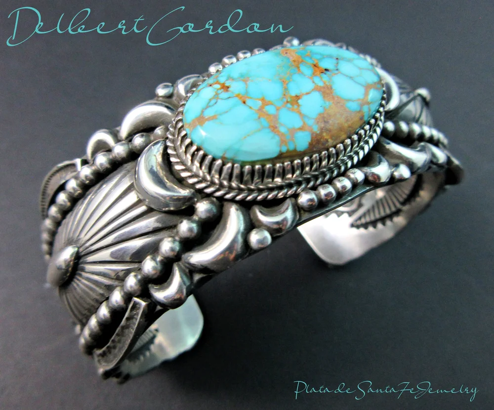 DELBERT GORDON インディアンジュエリー ロイストン　レア　ゴードン Plata de Santa Fe Jewelry