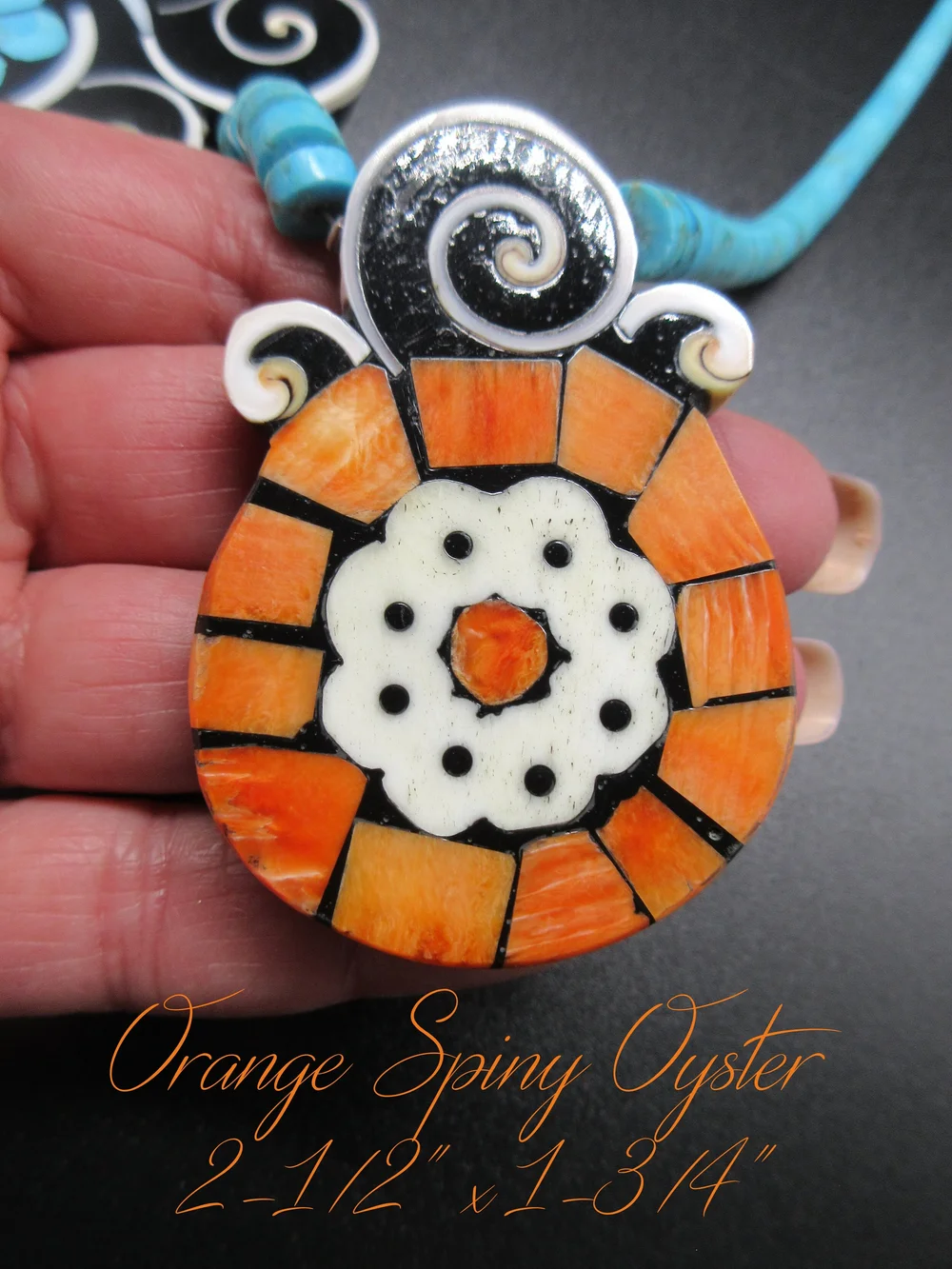 アクセサリー Kewa Pueblo Traditional Inly necklace Plata de Santa Fe Jewelry