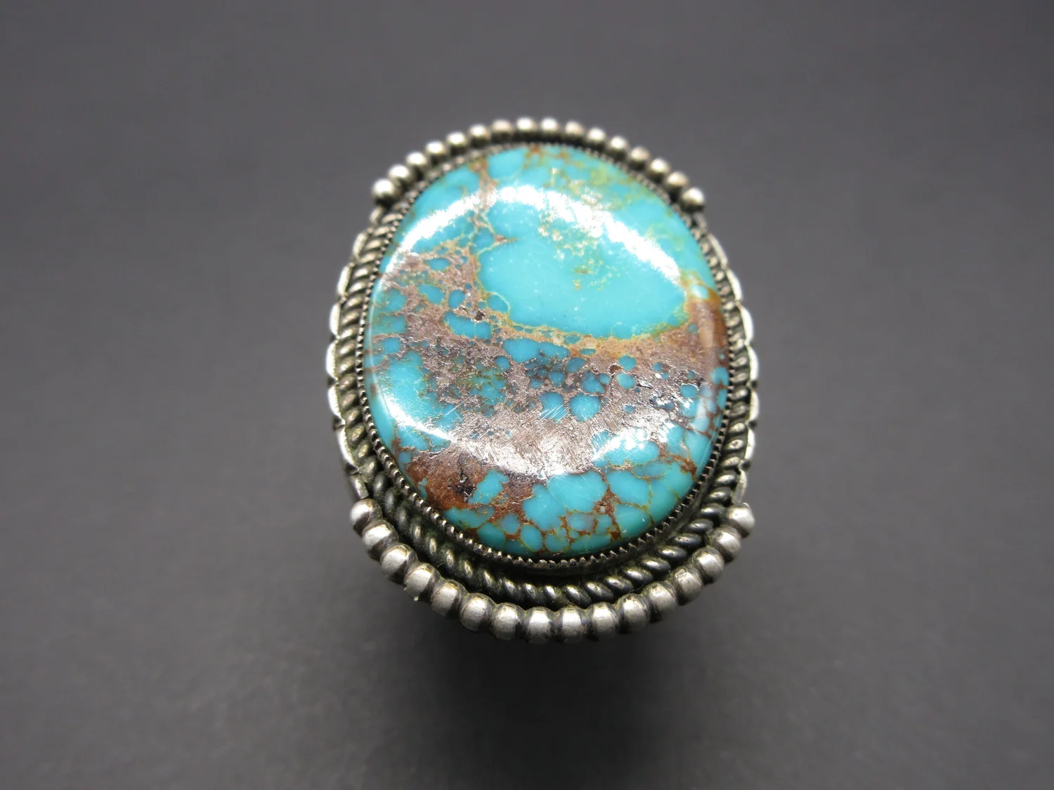 Navajo Kirk Smith ビッグターコイズ ペンダントトップ Plata de Santa