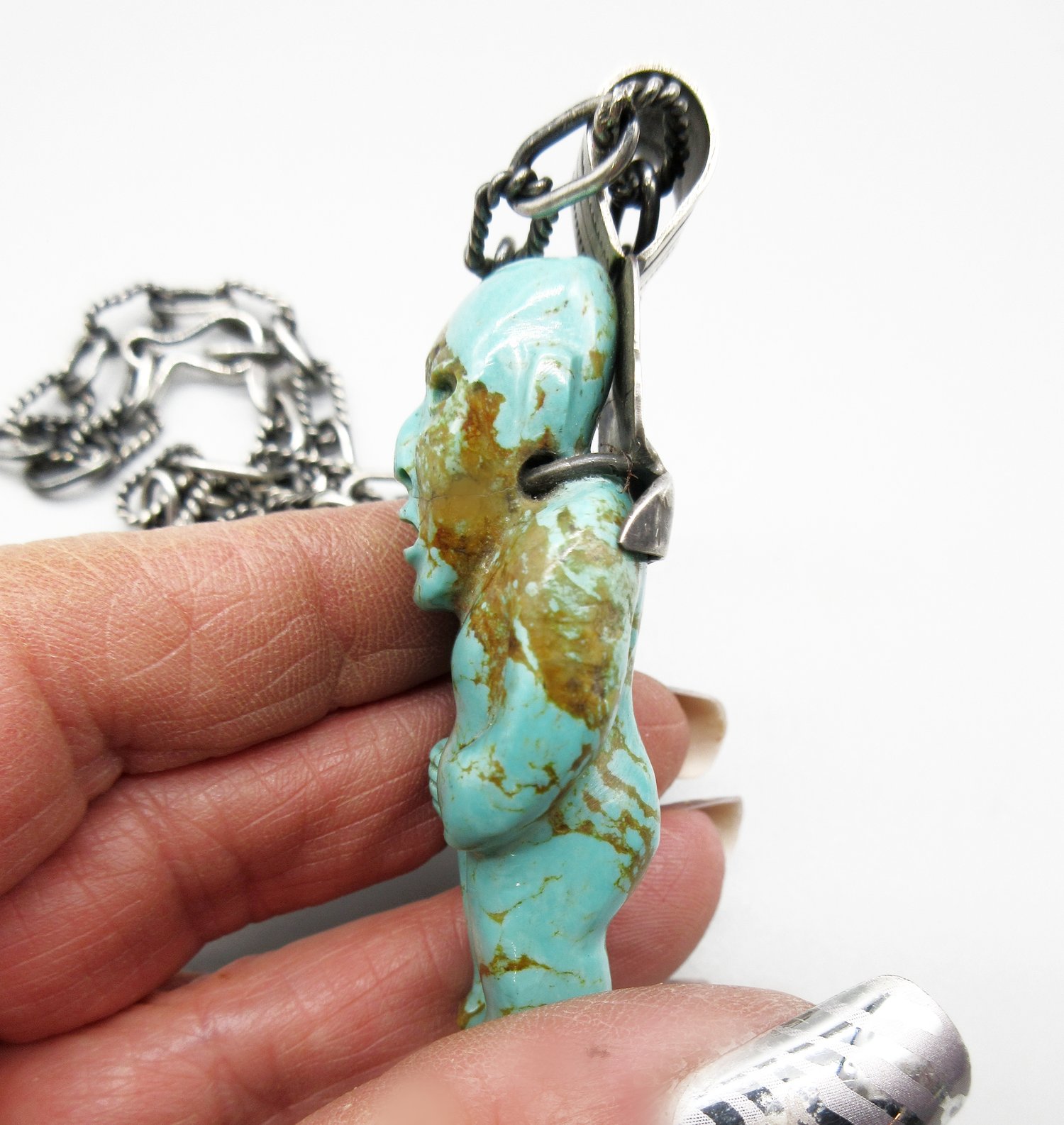 Incredibly Detailed Complex Vintage Navajo Native American Jewelry Silver Figuine Pin Pendant Old Incredibly Detailed Complex Vintage Navajo Native American Jewelry Silver Figuine Pin Pendant Old