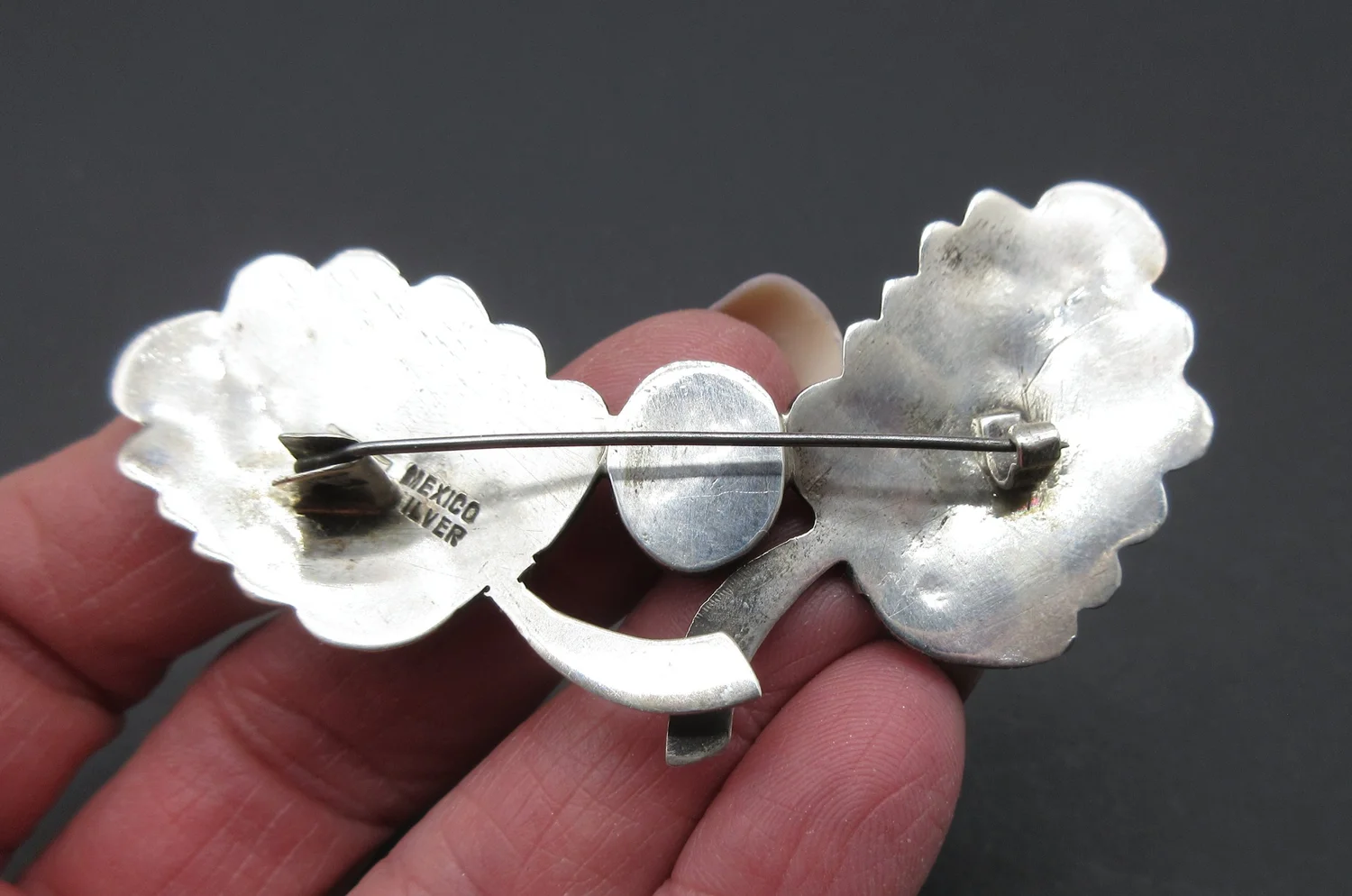 vintage mexico silver ジグザグブローチ vintage mexico silver 925