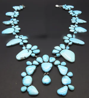 韓国人気ジュエリー] nff blue stone silver necklace Plata de